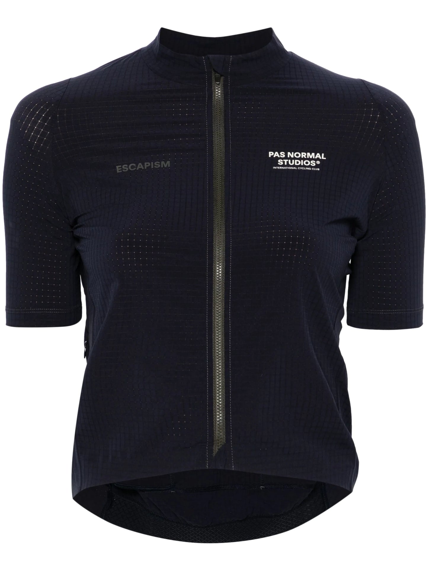 logo-print lightweight cycling vest