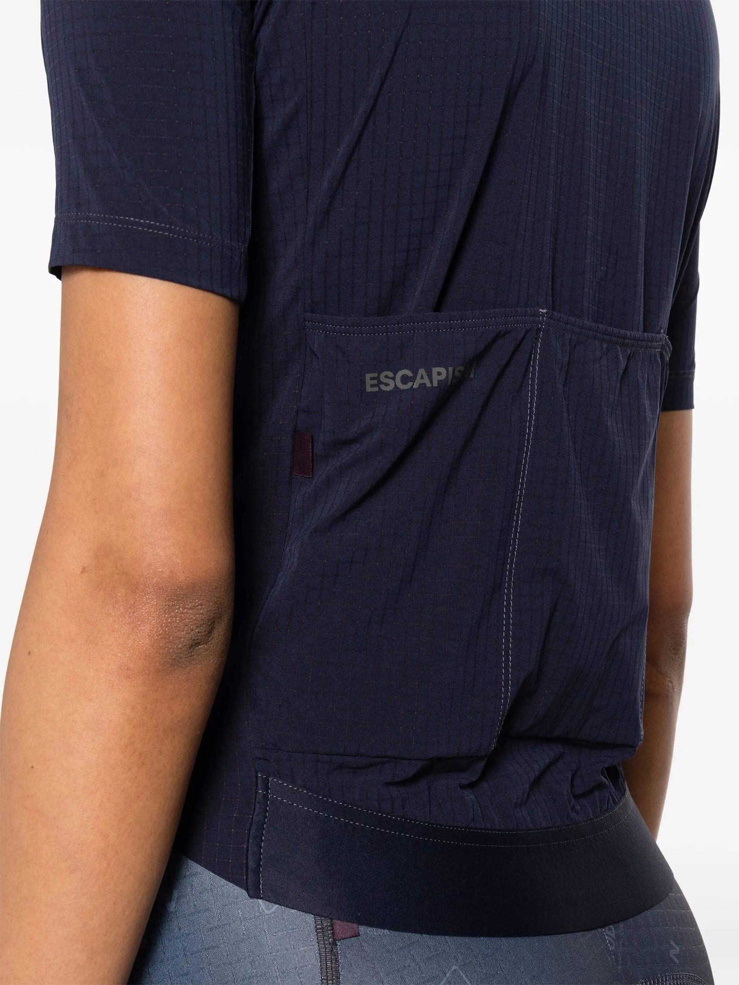 logo-print lightweight cycling vest