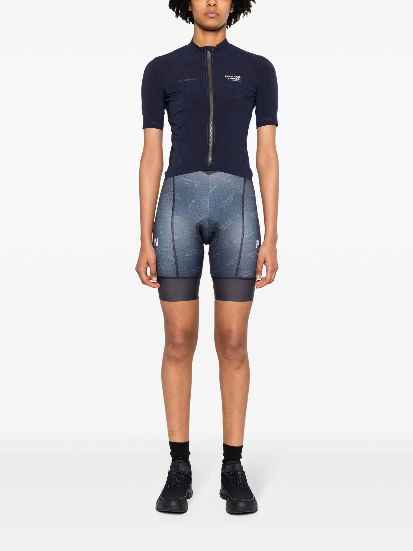 logo-print lightweight cycling vest
