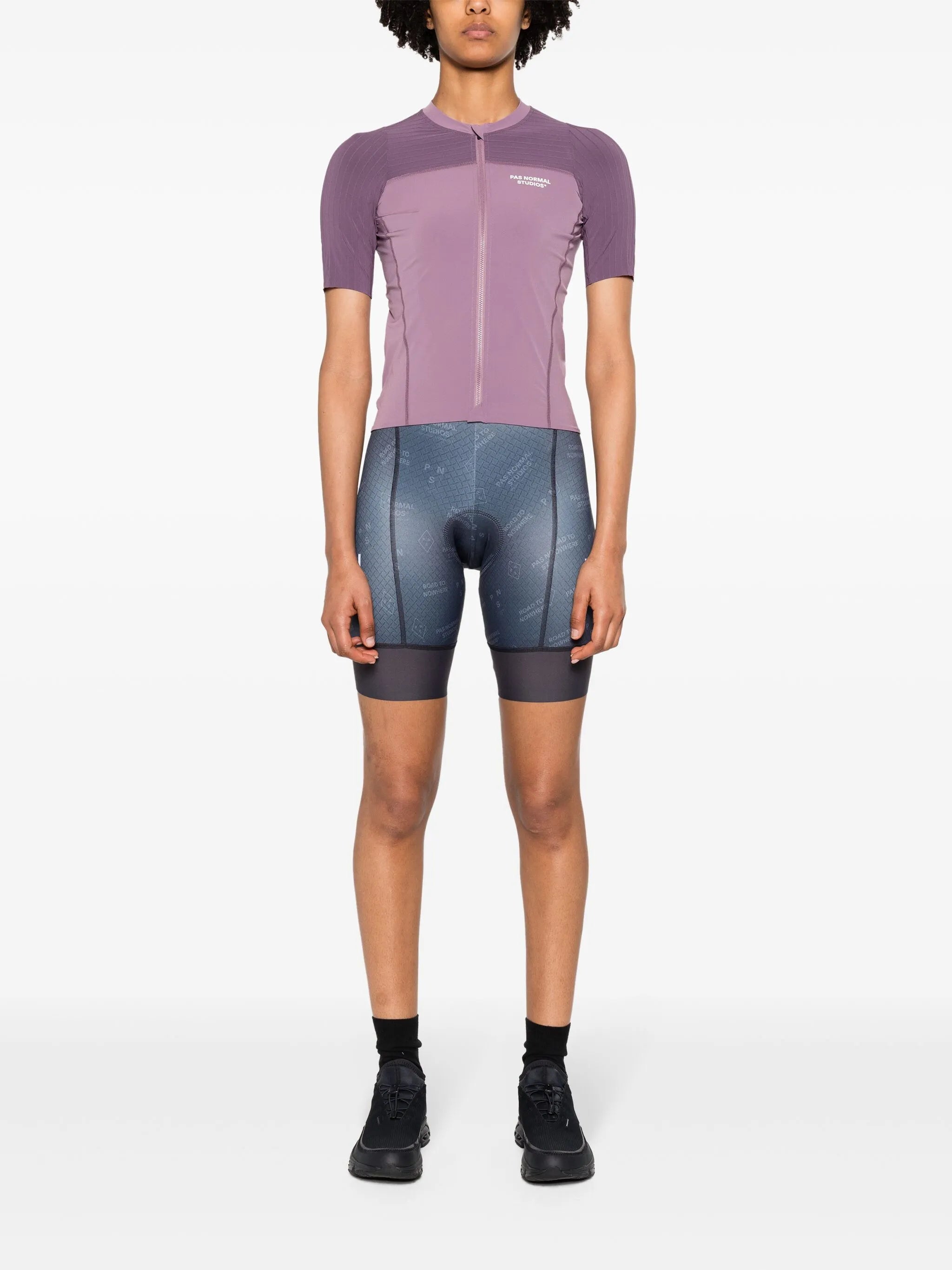 logo-print lightweight cycling vest
