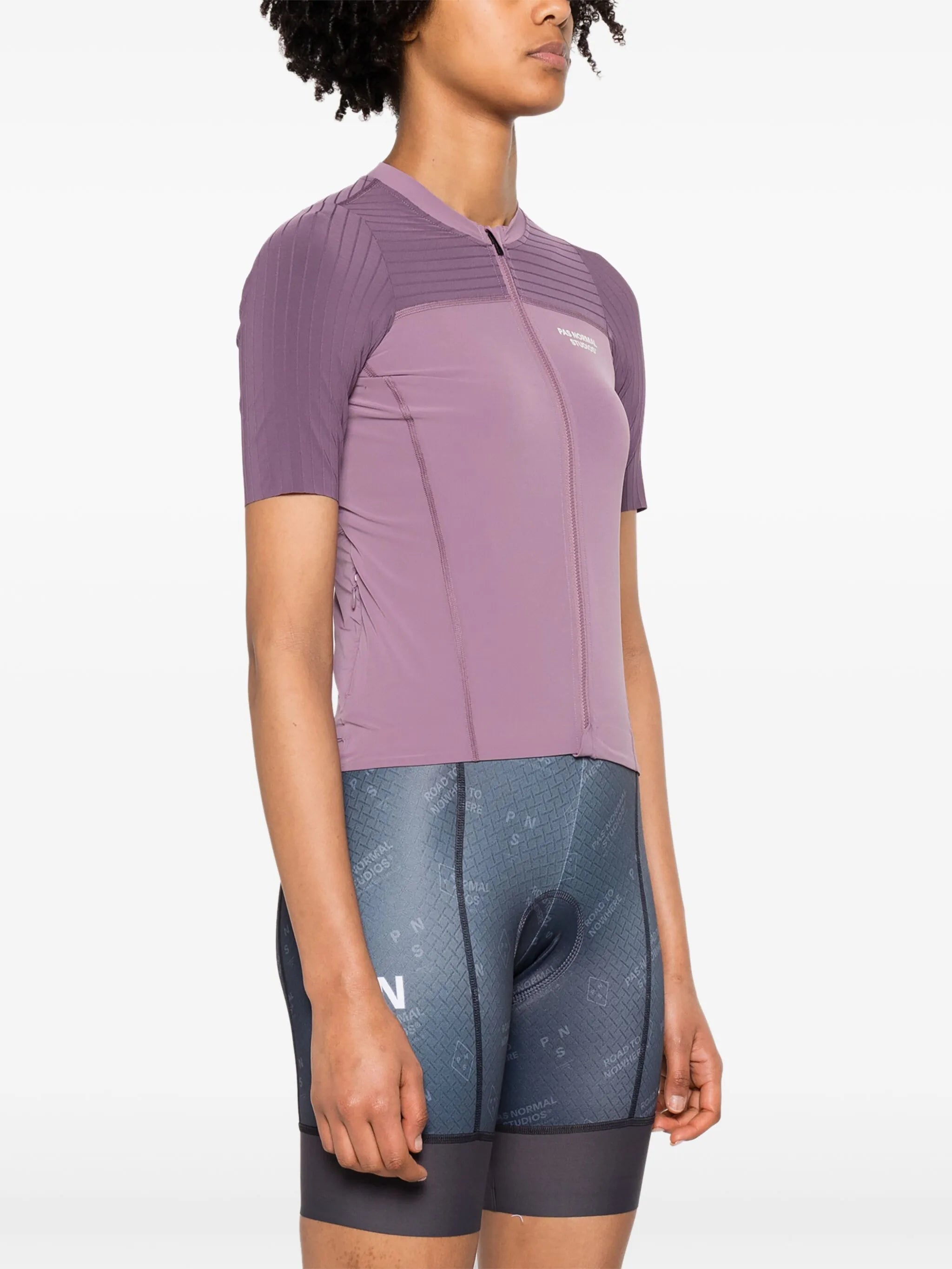 logo-print lightweight cycling vest