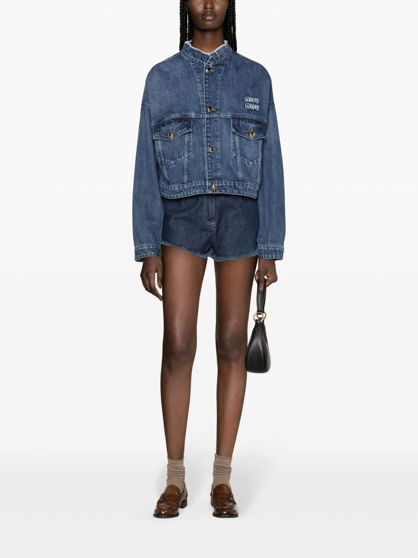 cropped denim jacket