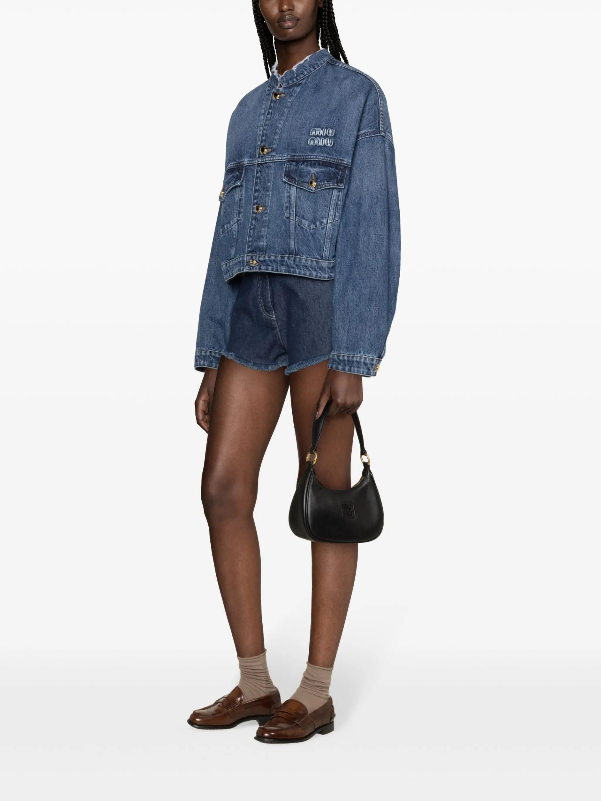 cropped denim jacket