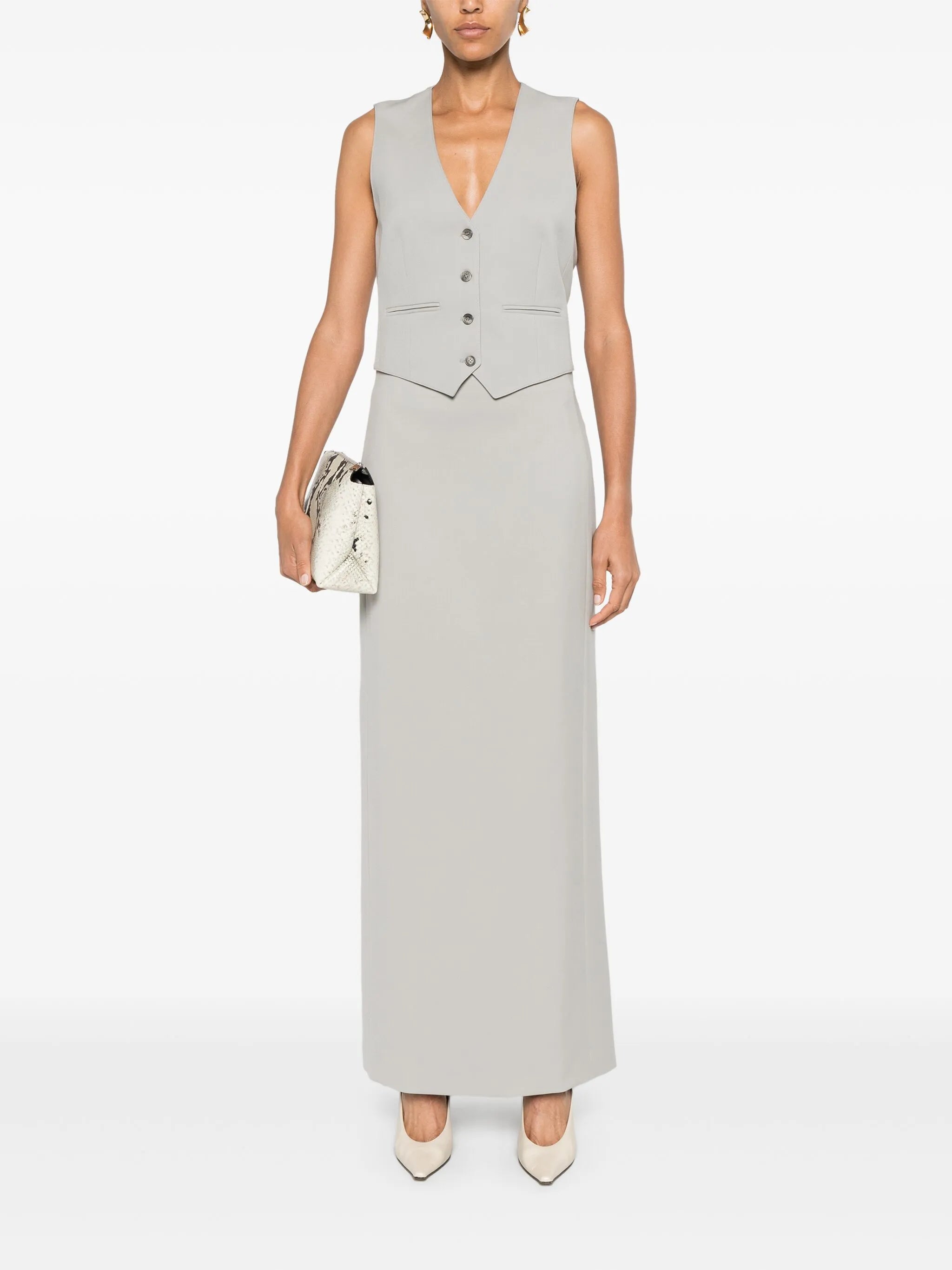 column maxi skirt