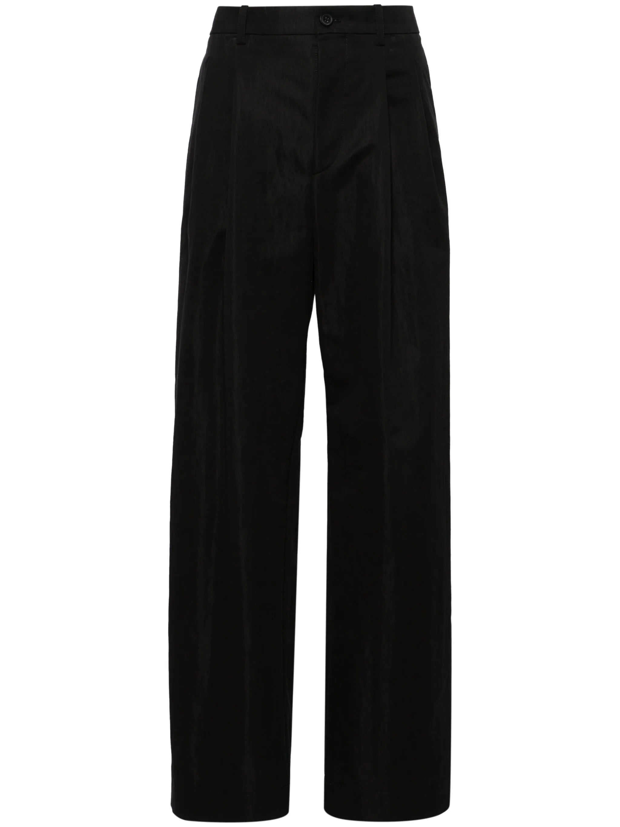 wide-leg tailored trousers