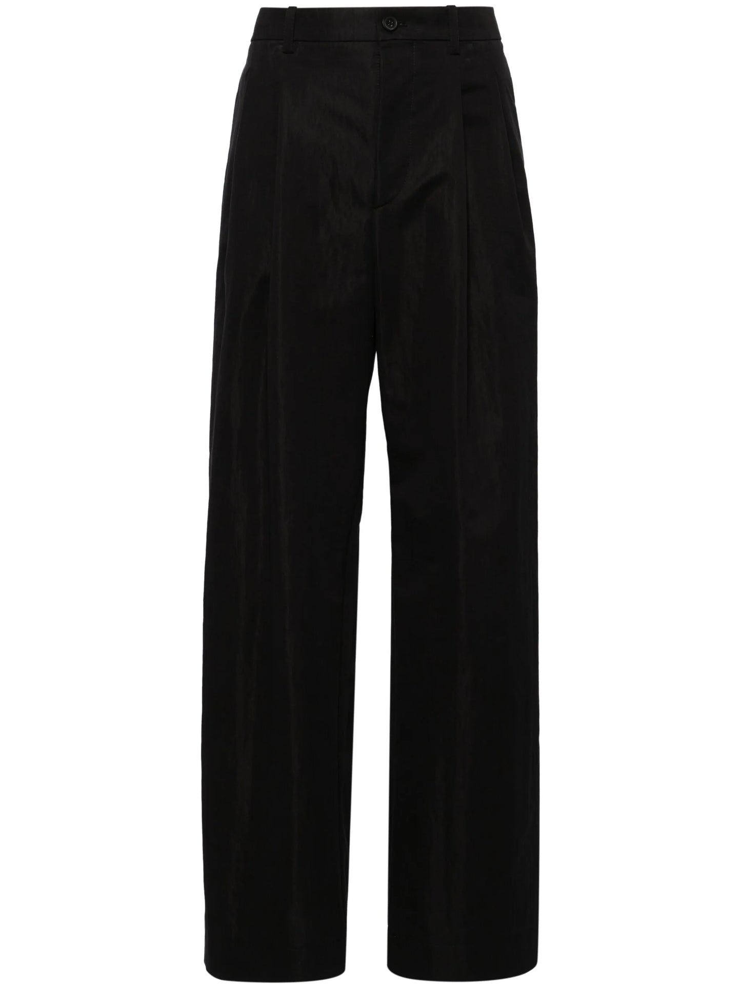 wide-leg tailored trousers