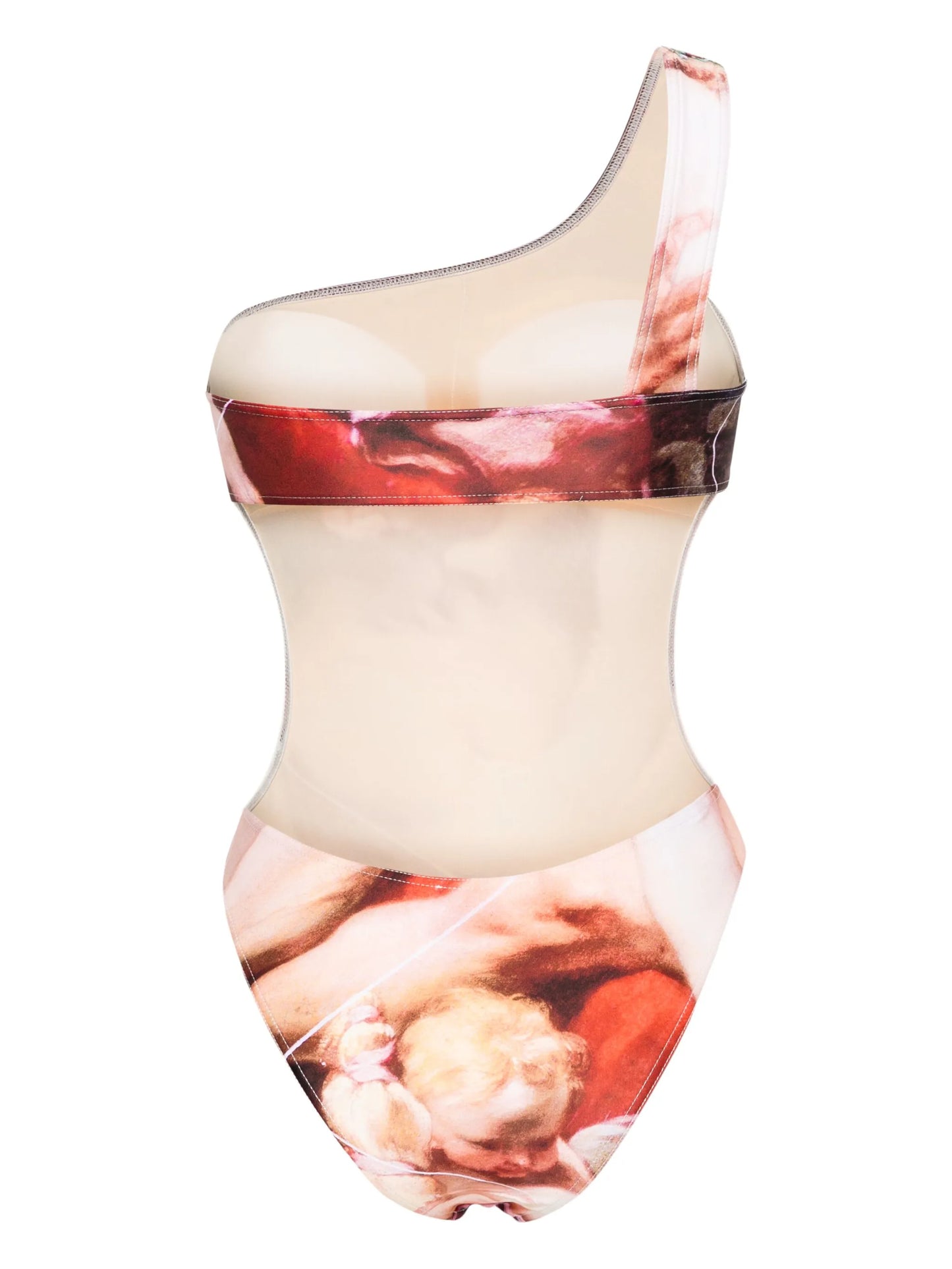 The Kiss one-shoulder swimsuit