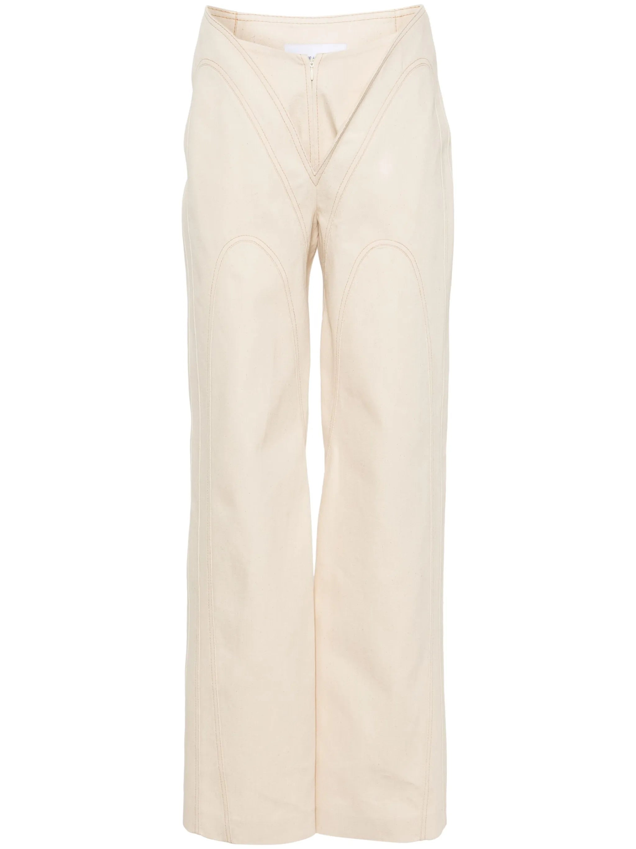mid-rise wide-leg jeans