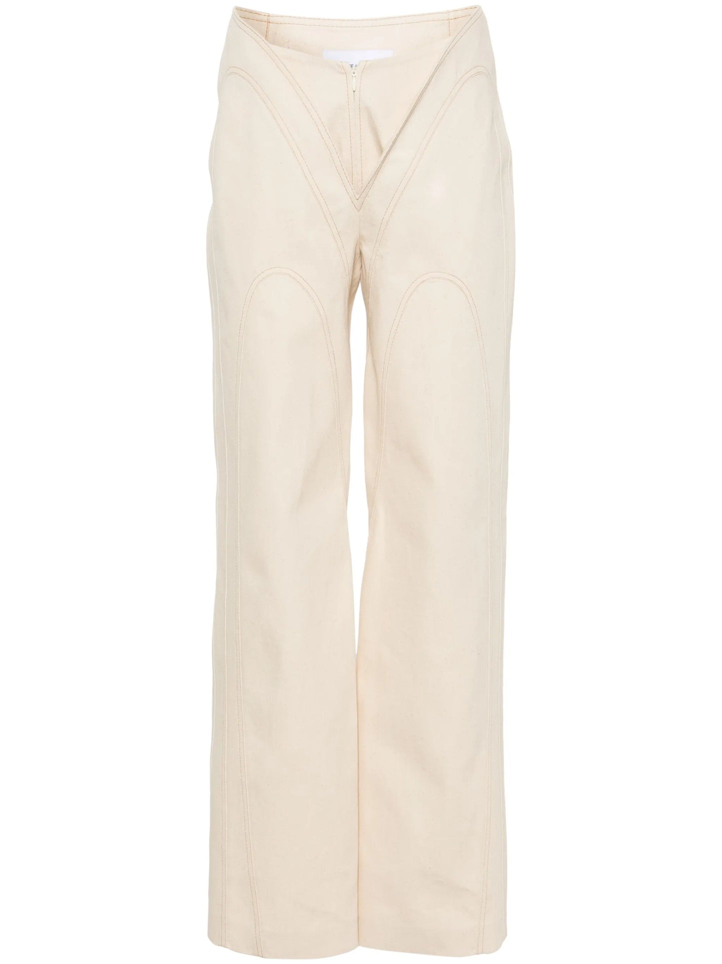 mid-rise wide-leg jeans