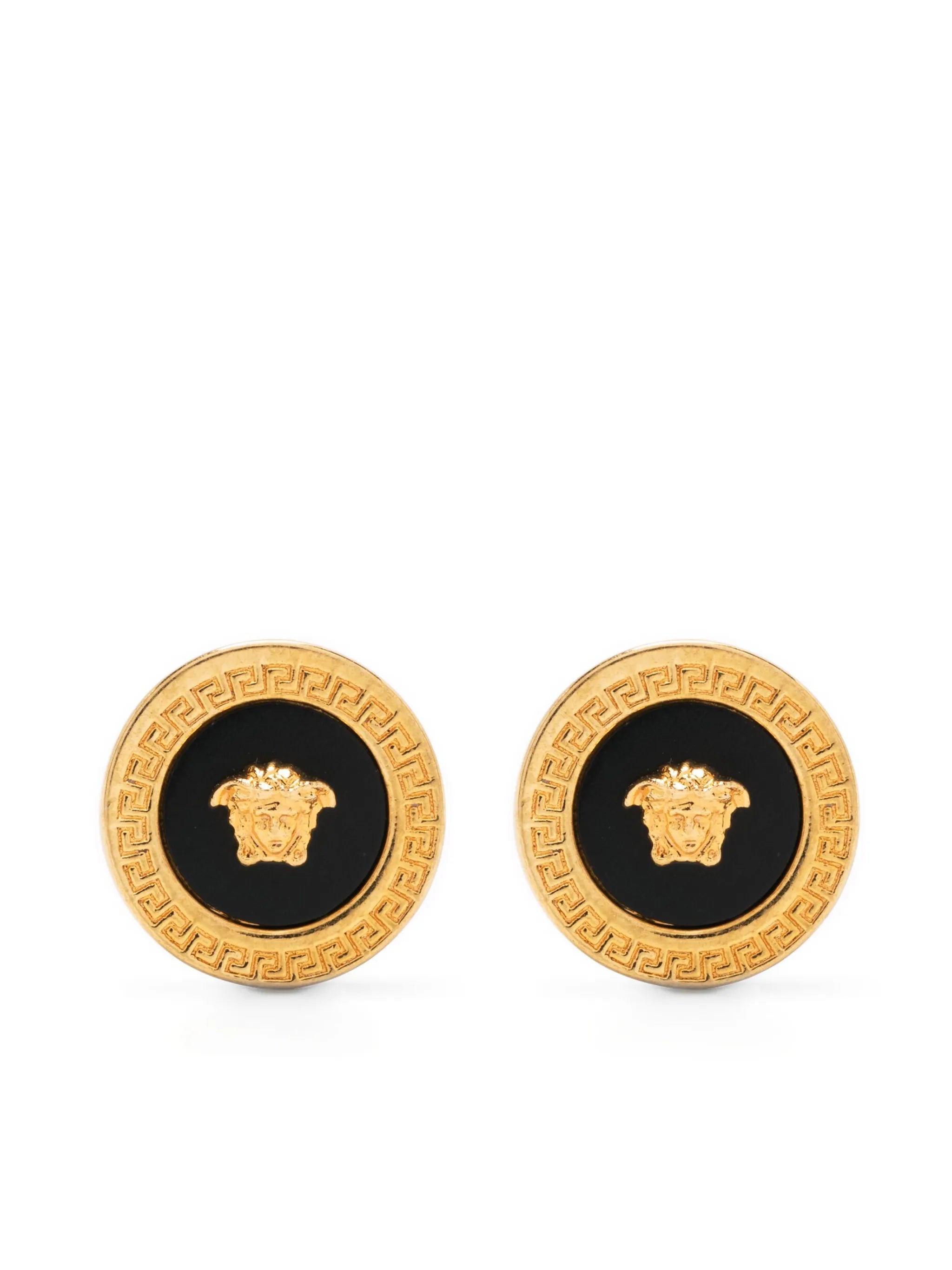 Medusa Head enamel stud earrings
