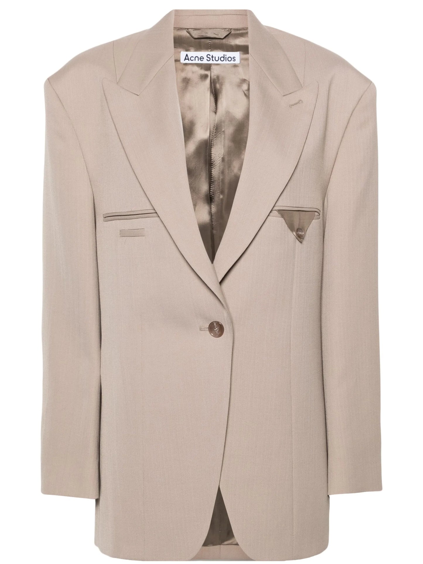 single-breasted boxy blazer