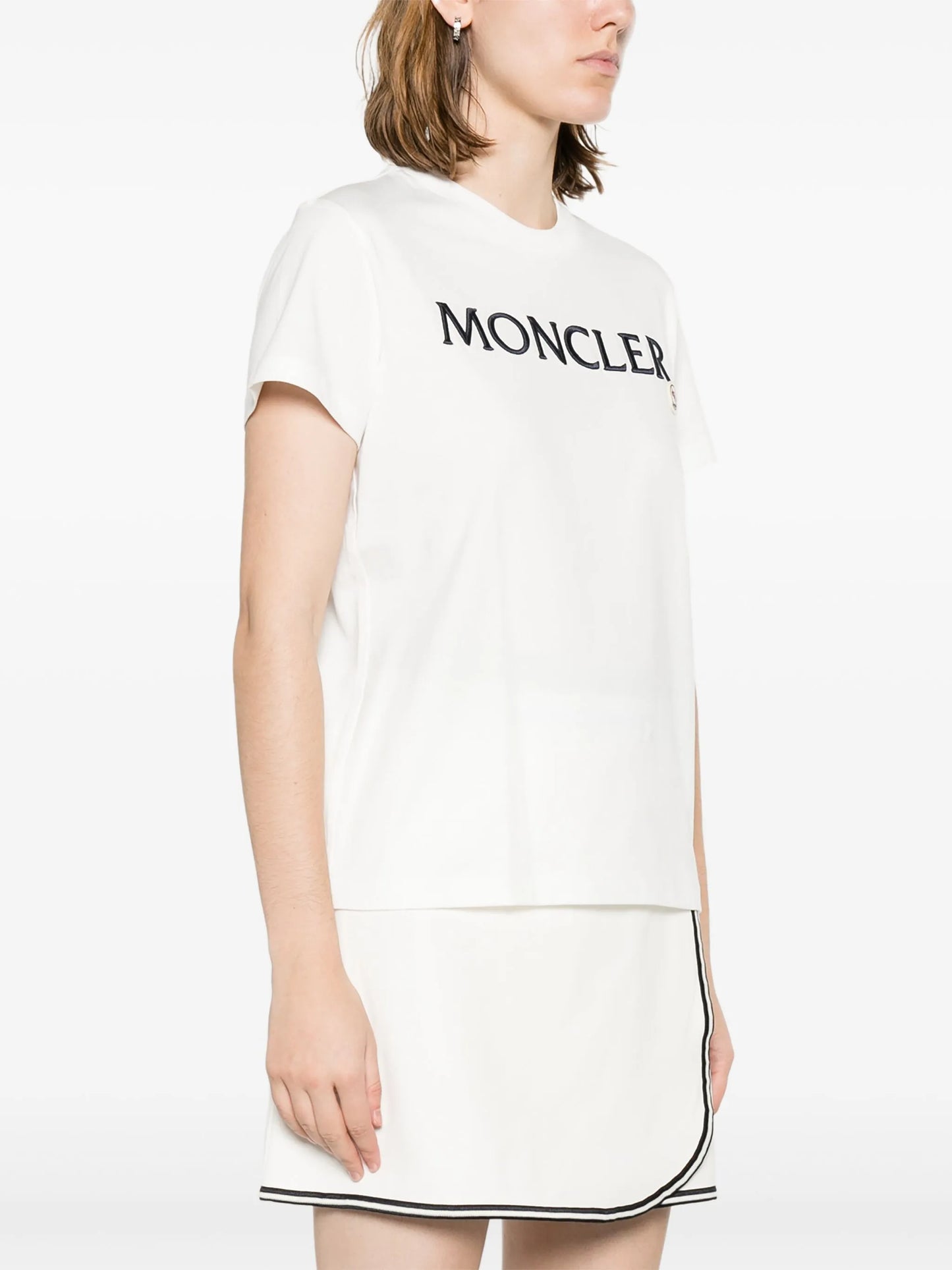 logo-embroidered cotton T-shirt