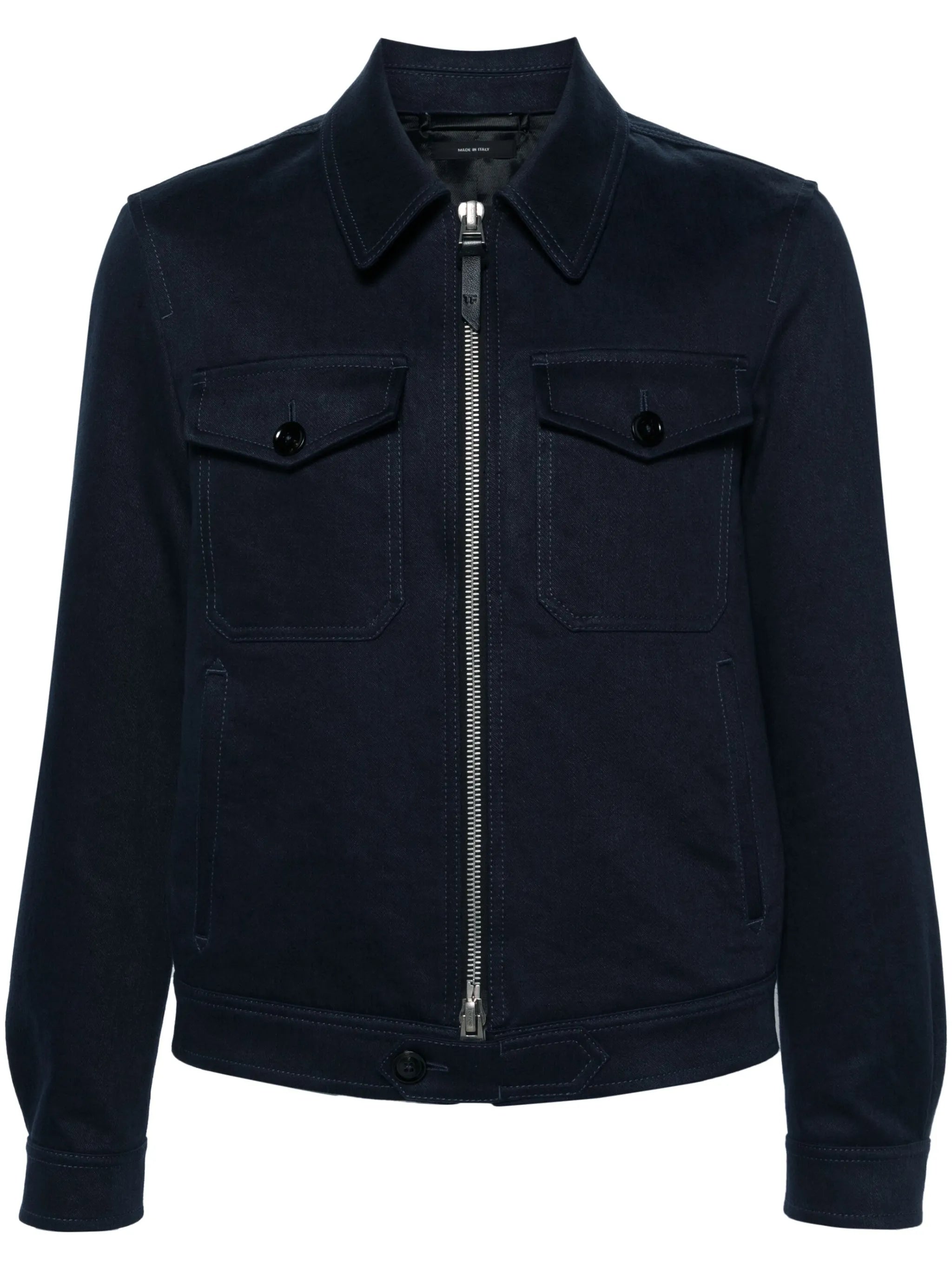 straight-point collar shirt jacket
