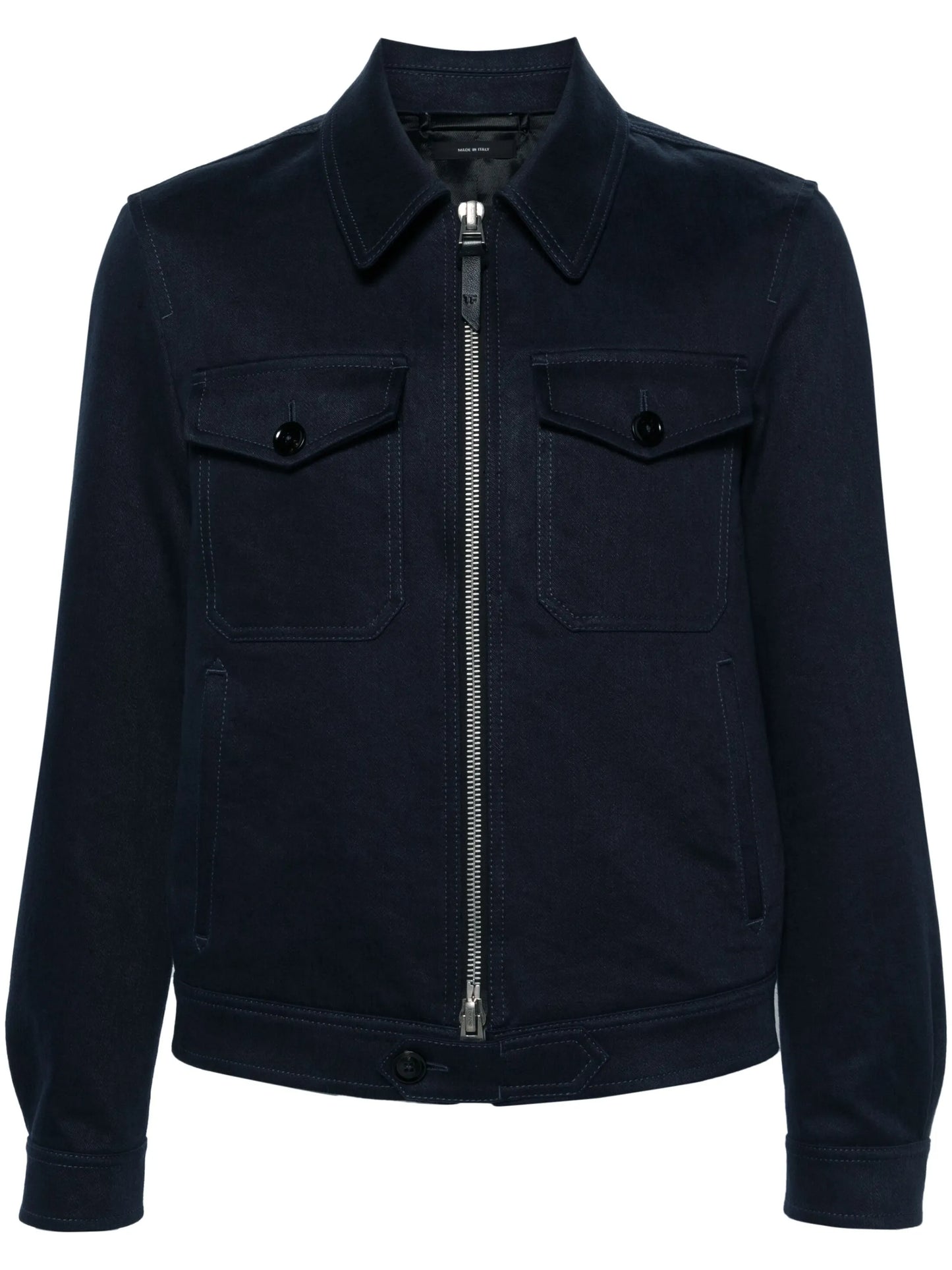 straight-point collar shirt jacket