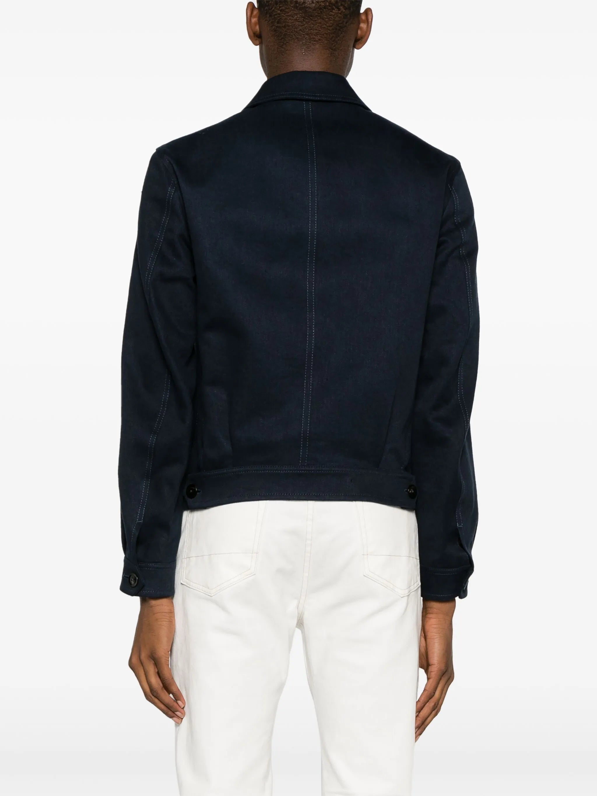 straight-point collar shirt jacket