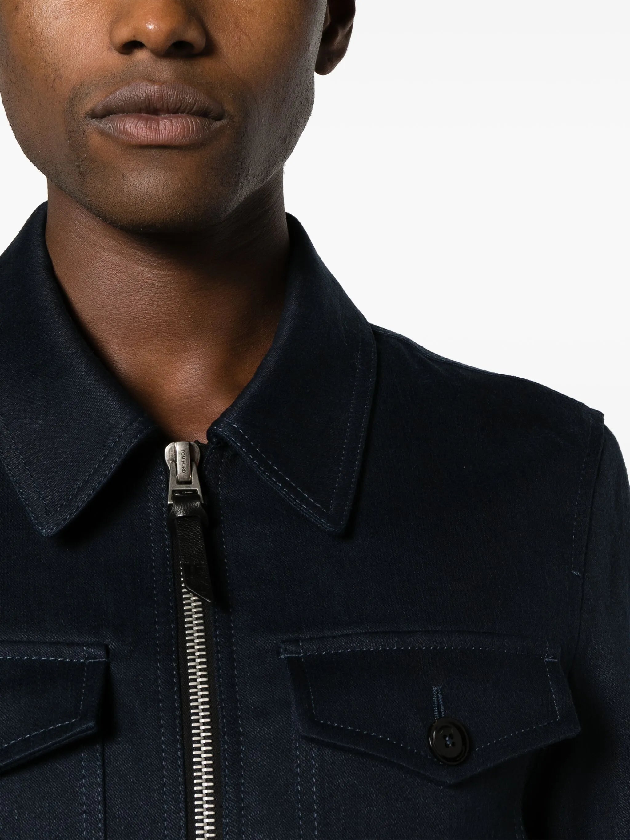 straight-point collar shirt jacket