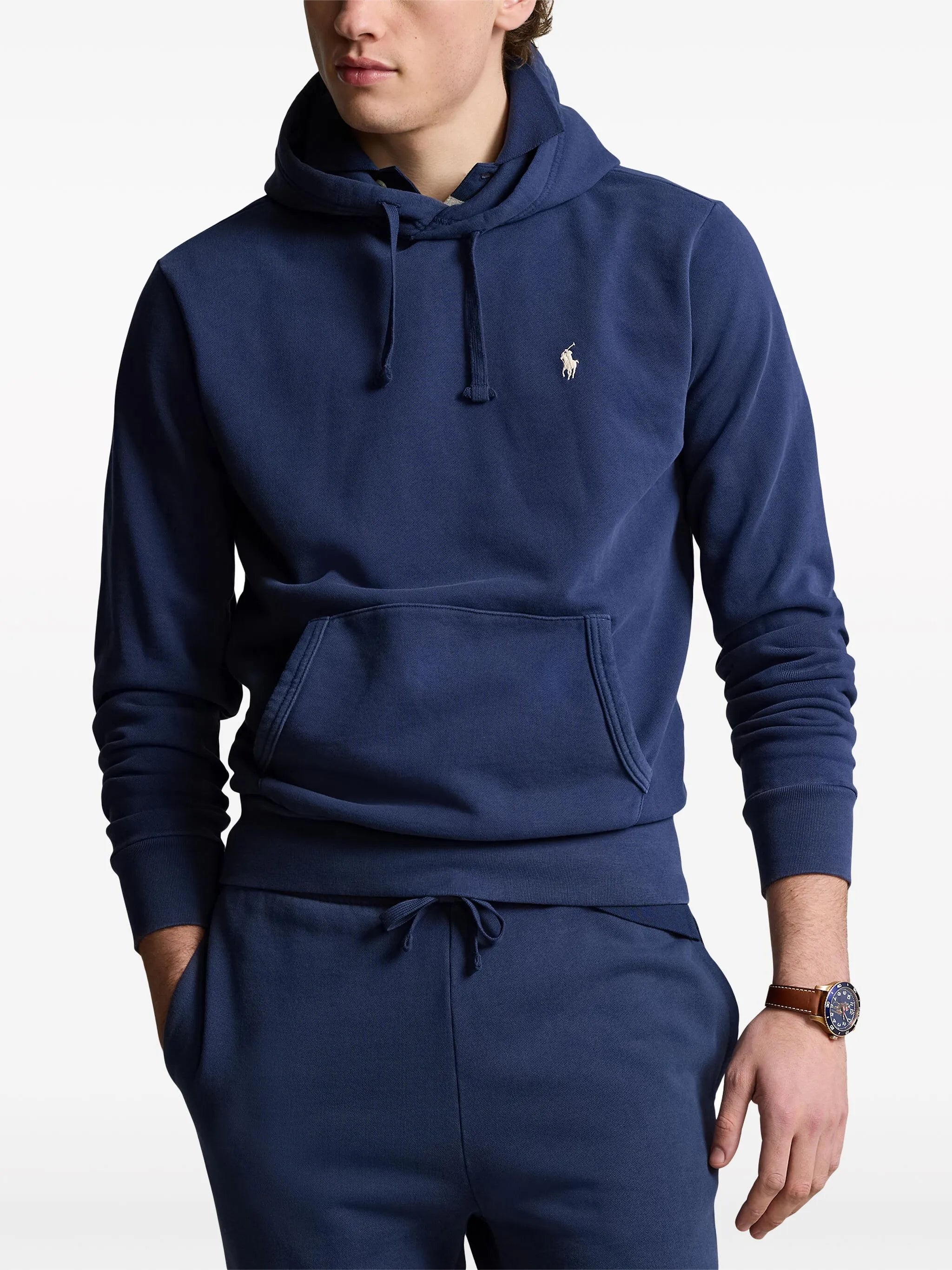 Polo Pony-embroideredcotton hoodie