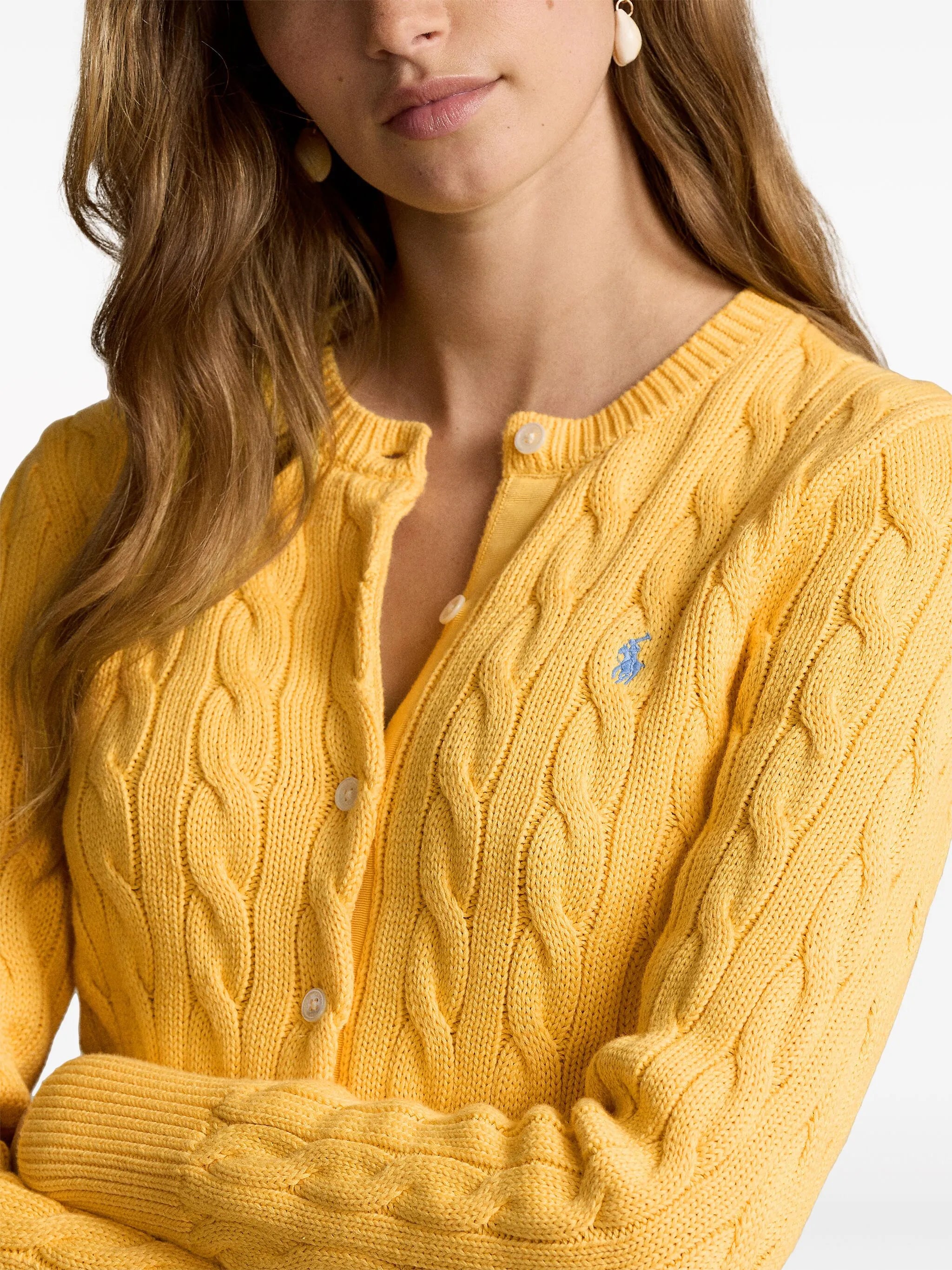 cable-knit cardigan