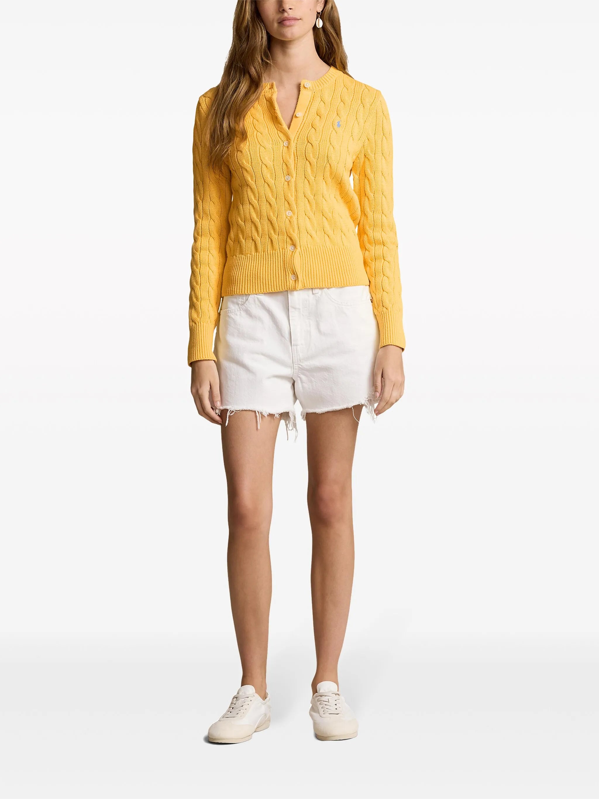 cable-knit cardigan
