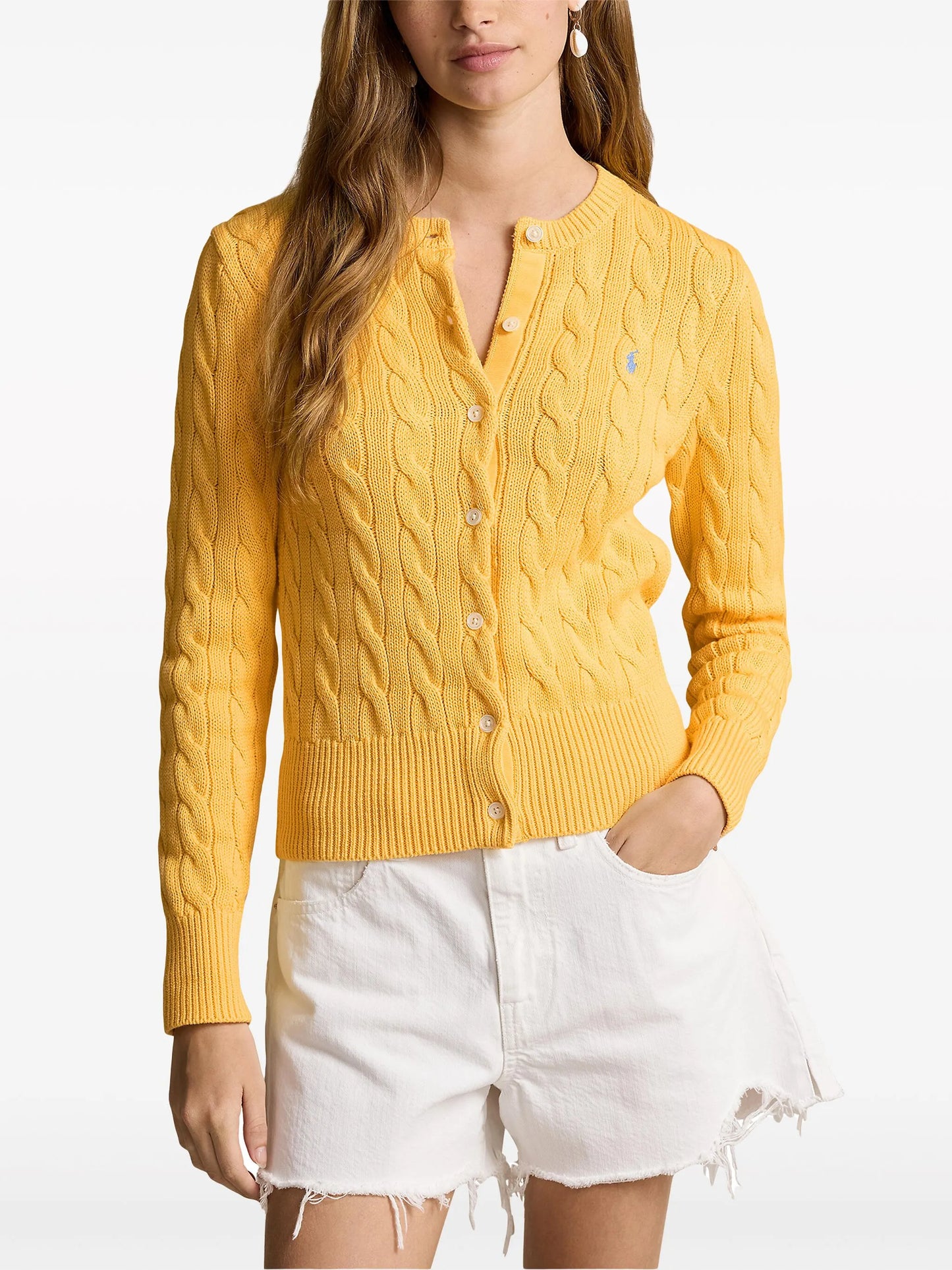 cable-knit cardigan