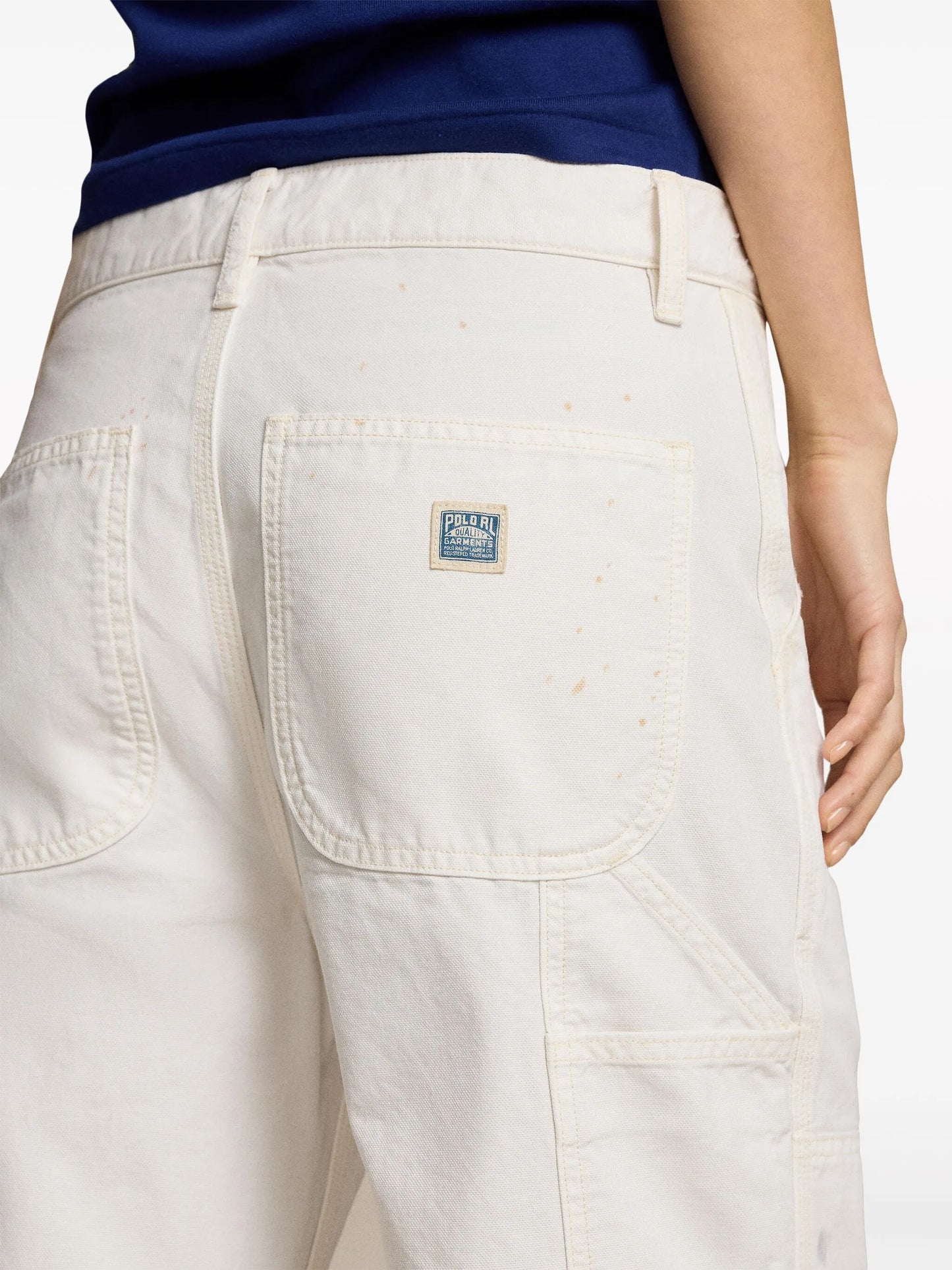 mid-rise straight-leg trousers
