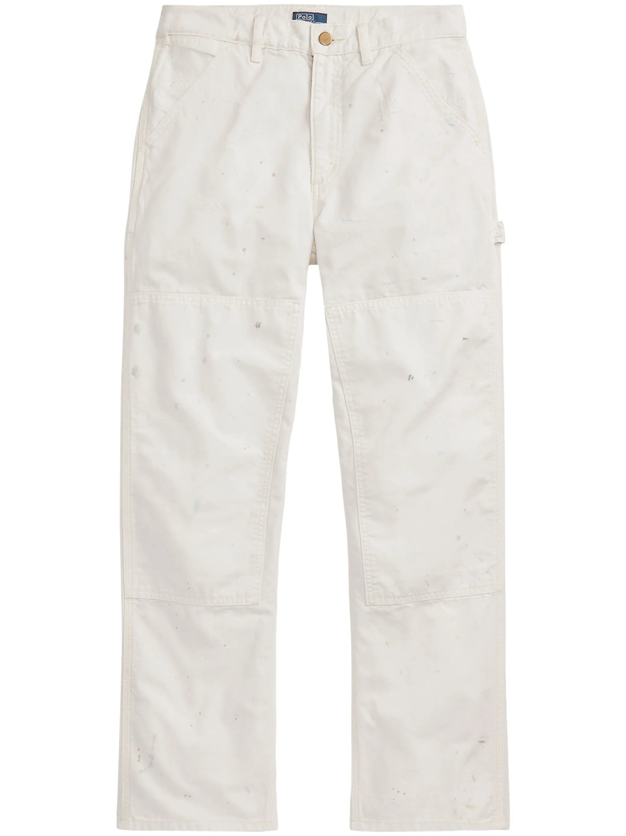 mid-rise straight-leg trousers