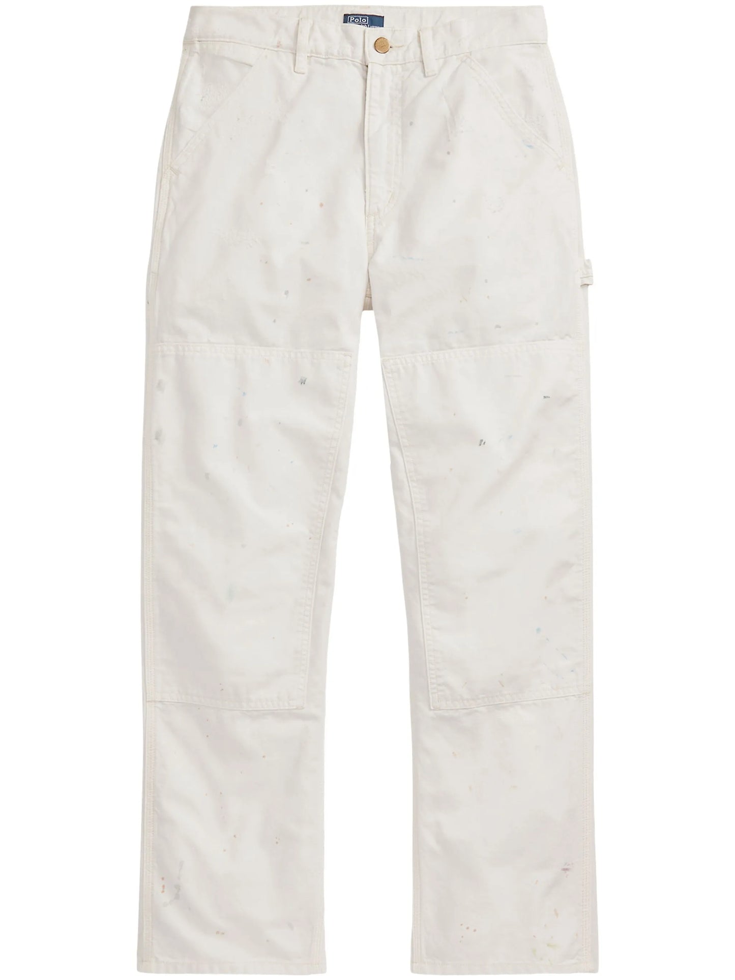 mid-rise straight-leg trousers