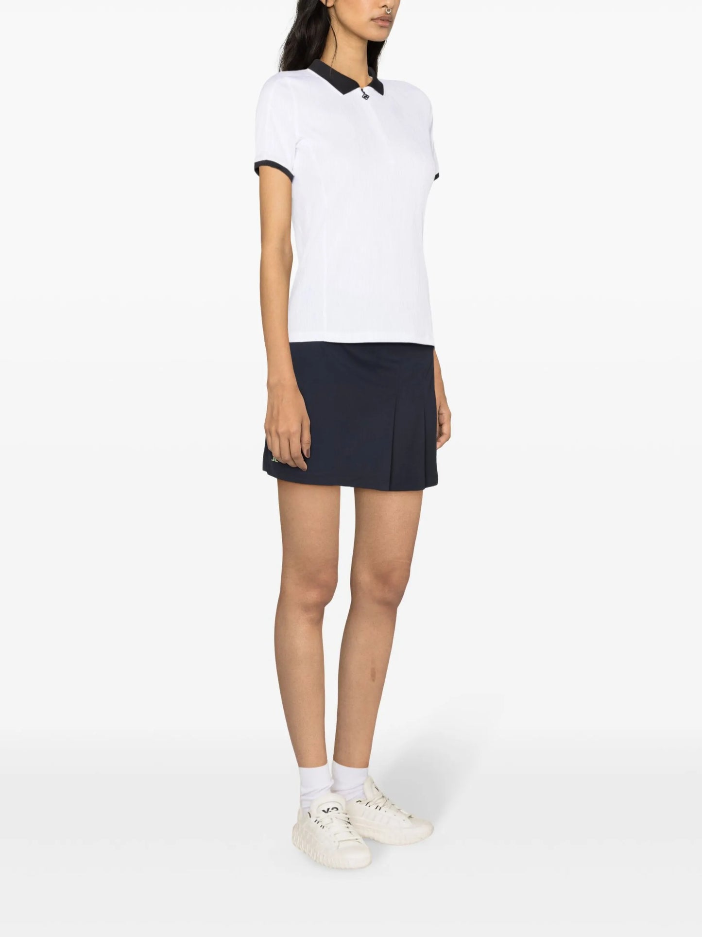 Izara ribbed polo shirt