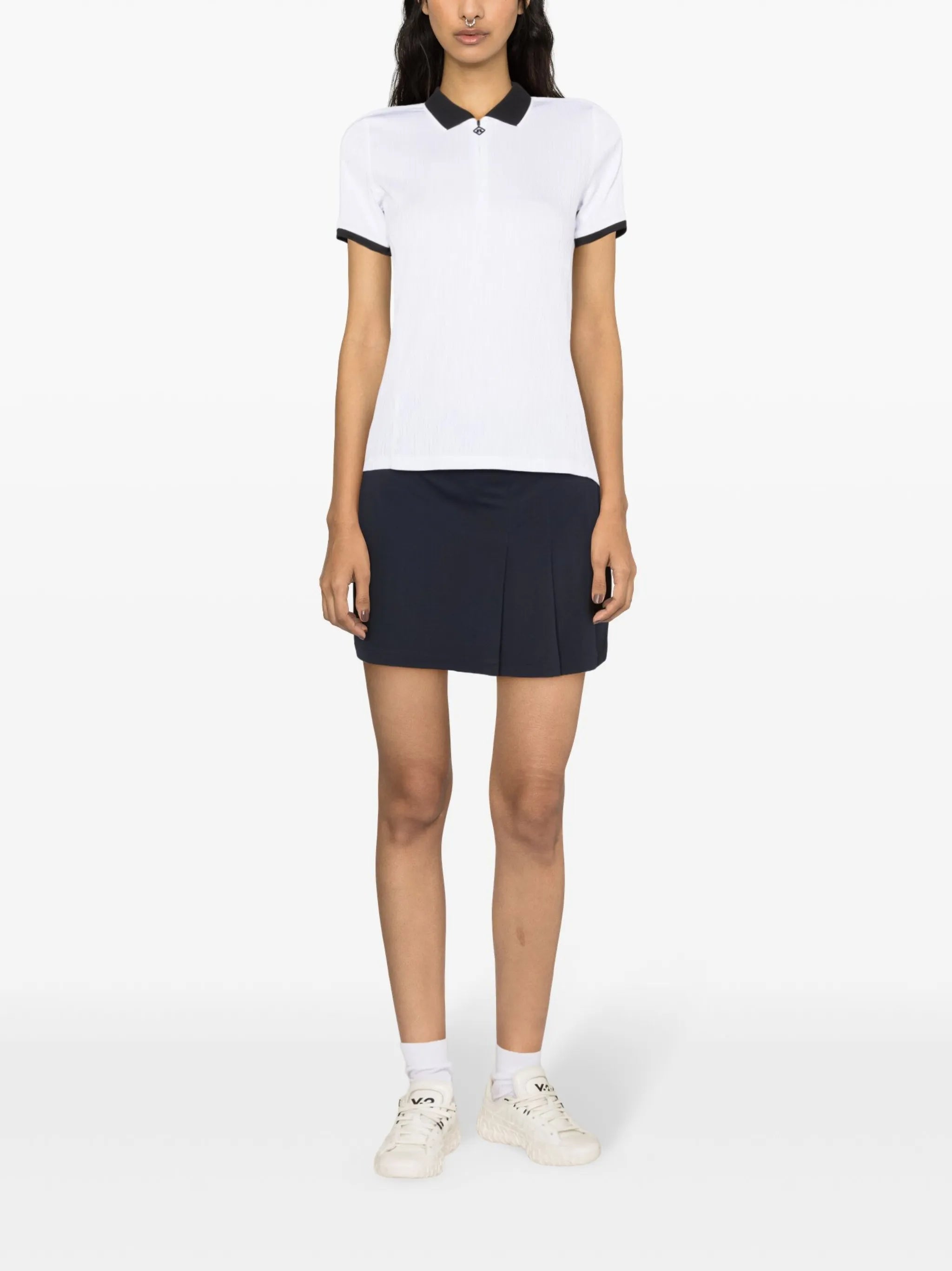 Izara ribbed polo shirt