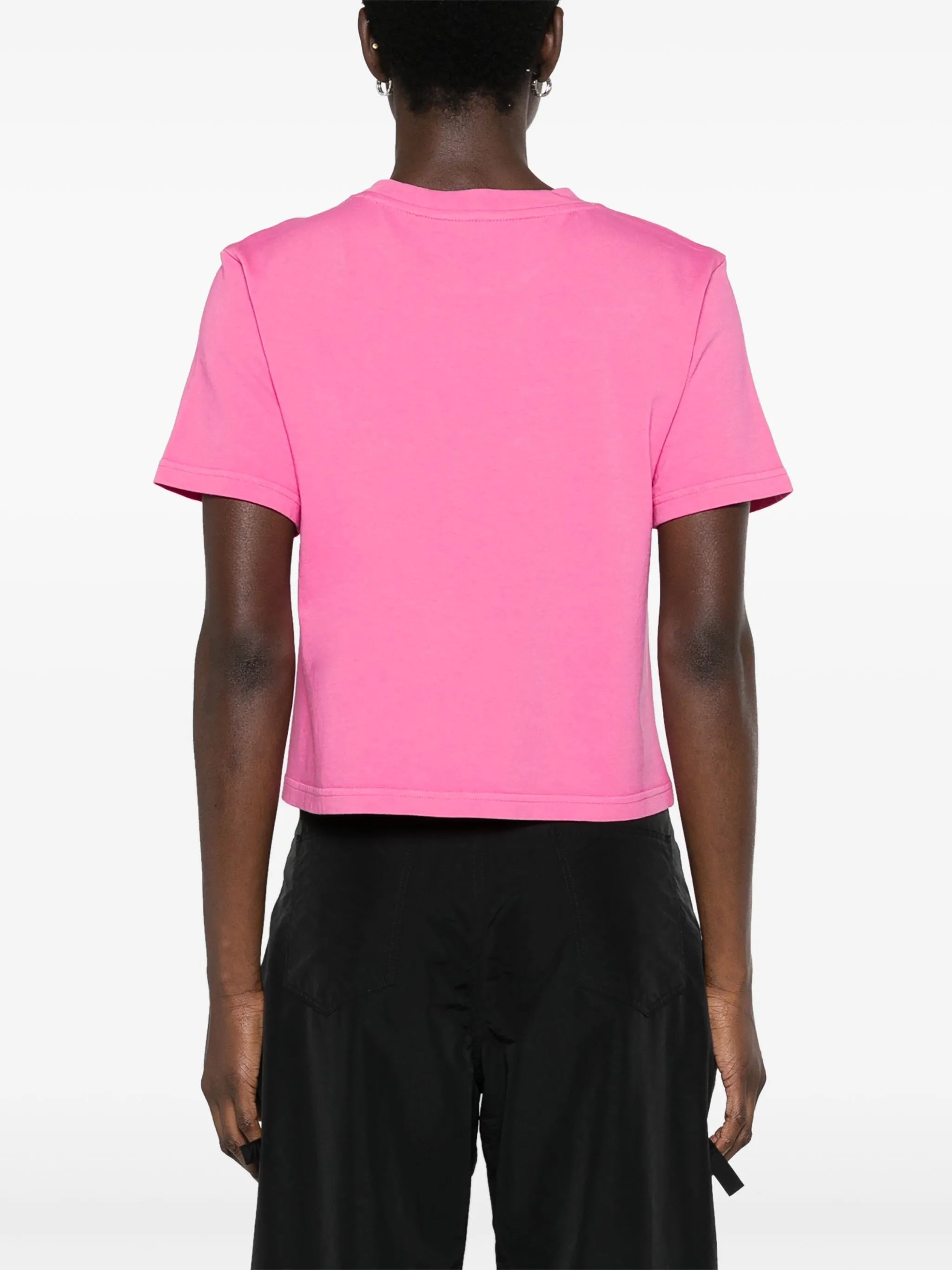 logo-embroidered cotton T-shirt