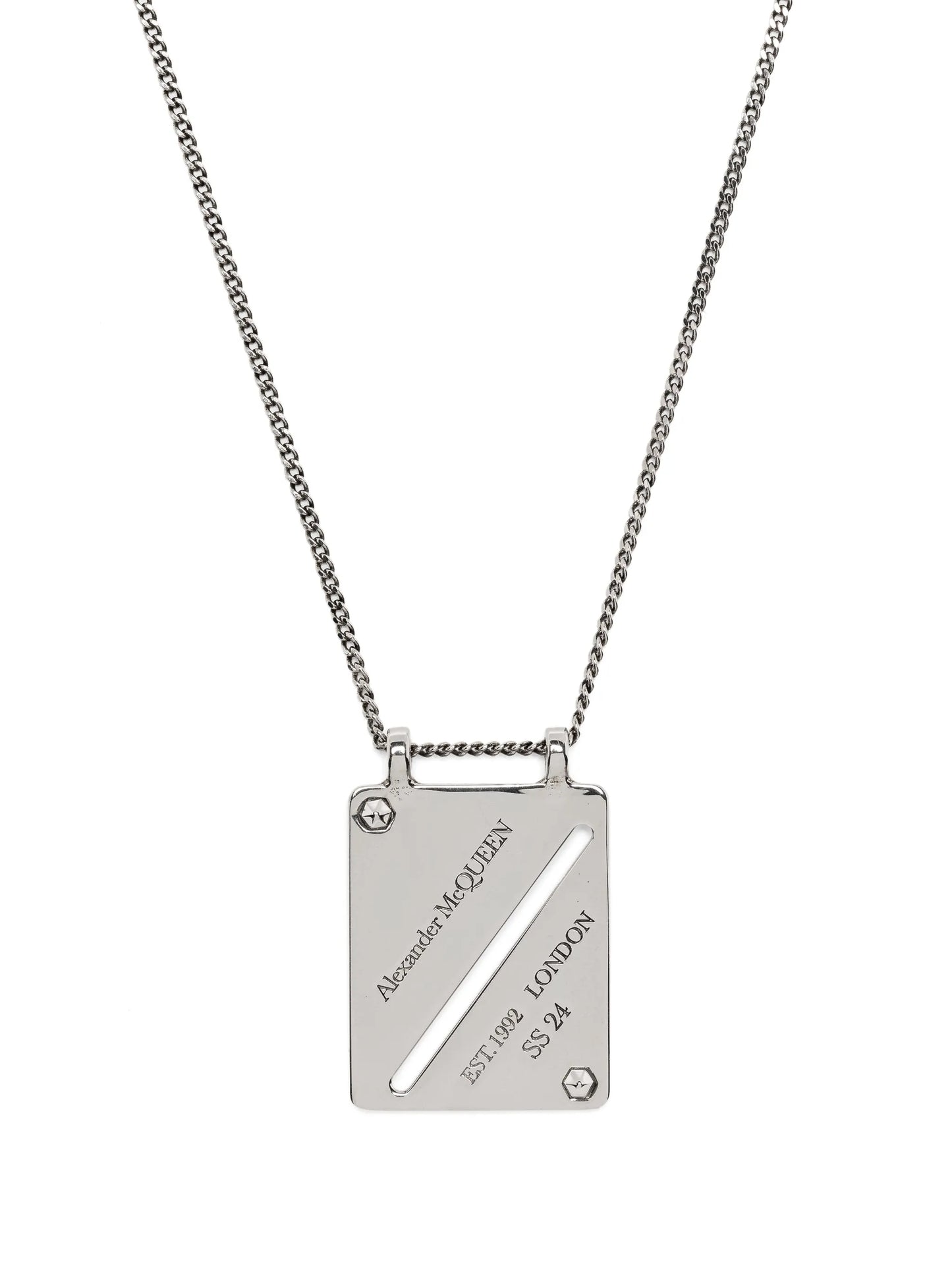 Identity Tag-pendant necklace