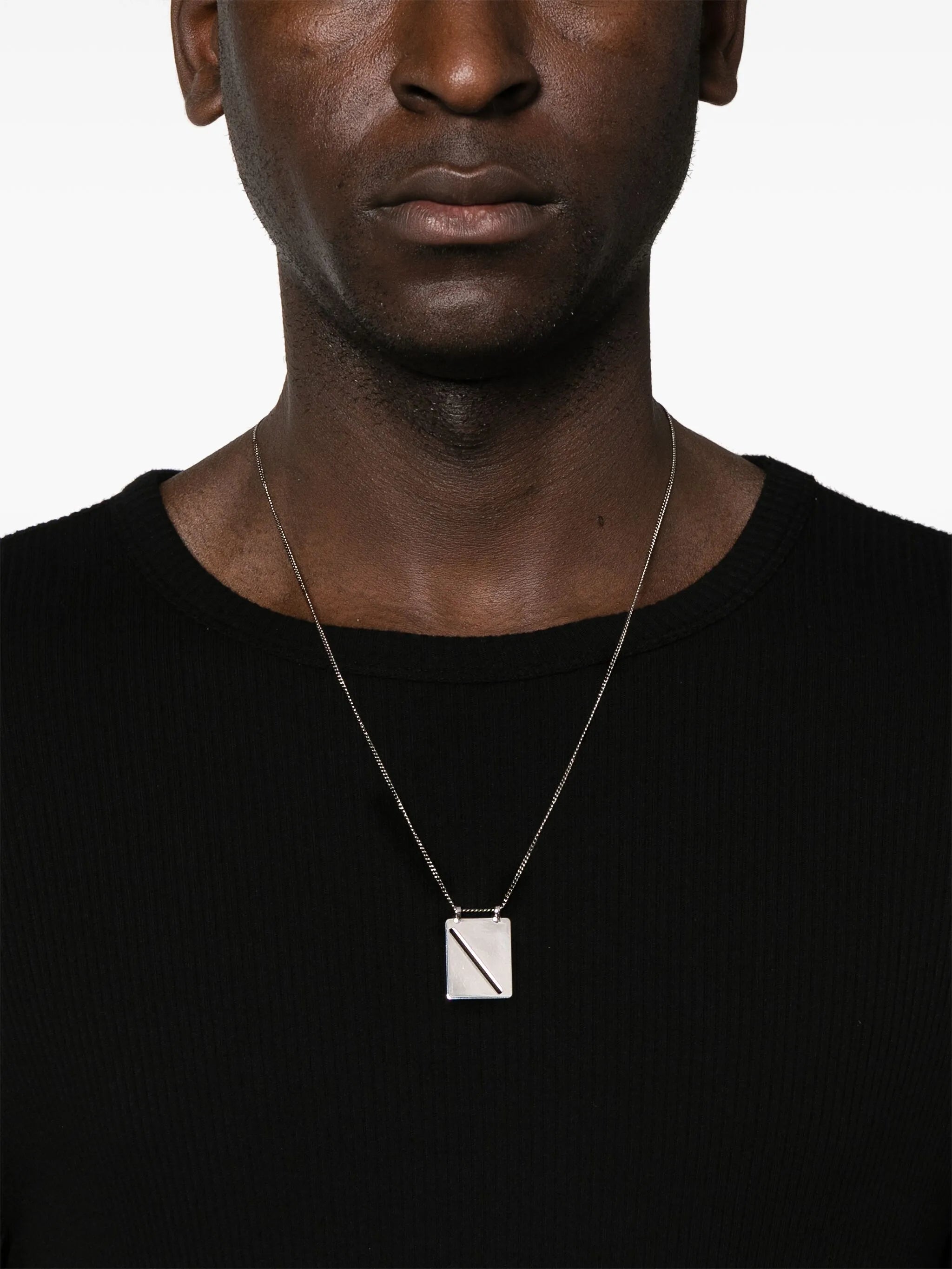 Identity Tag-pendant necklace
