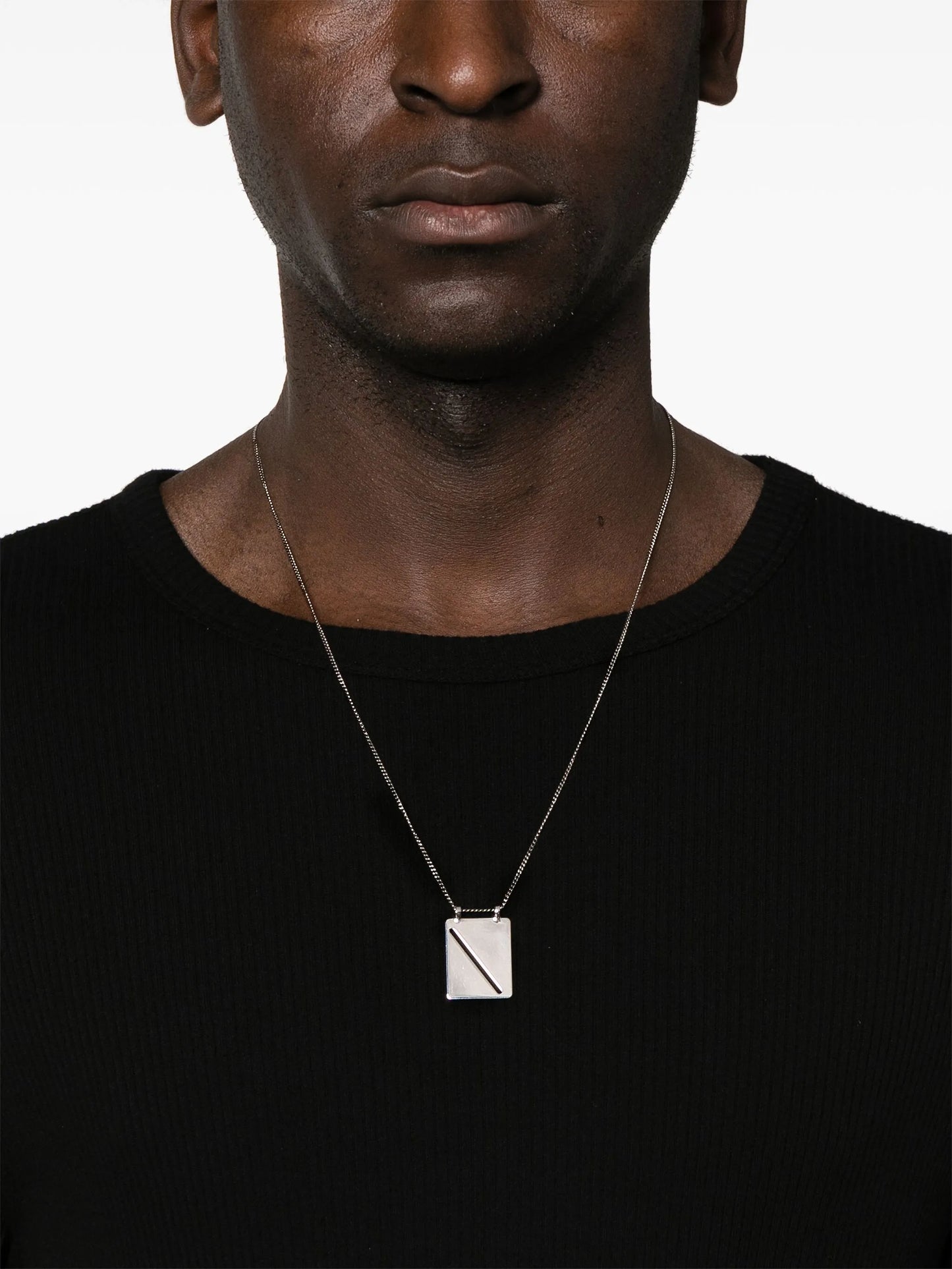 Identity Tag-pendant necklace