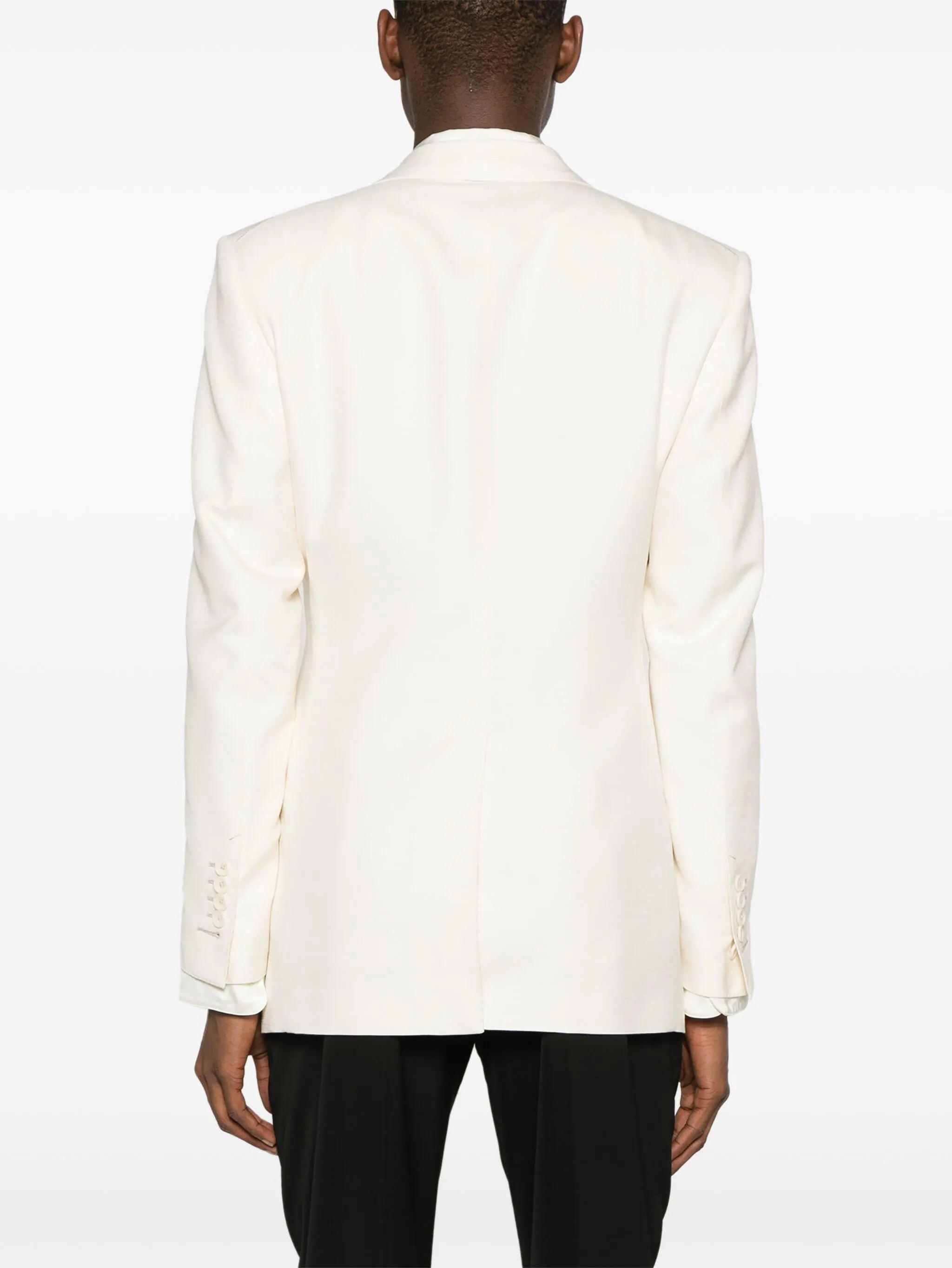 Atticus double-breasted silk blazer