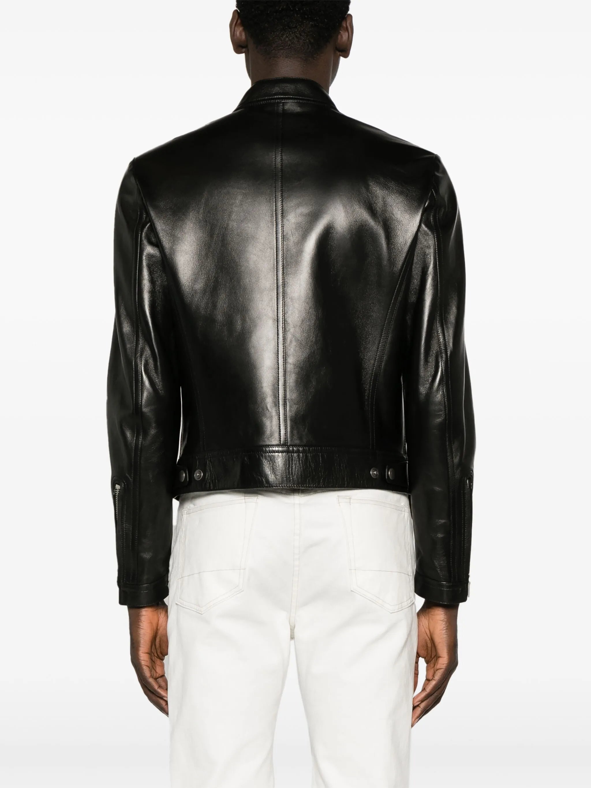 Café Racer leather biker jacket