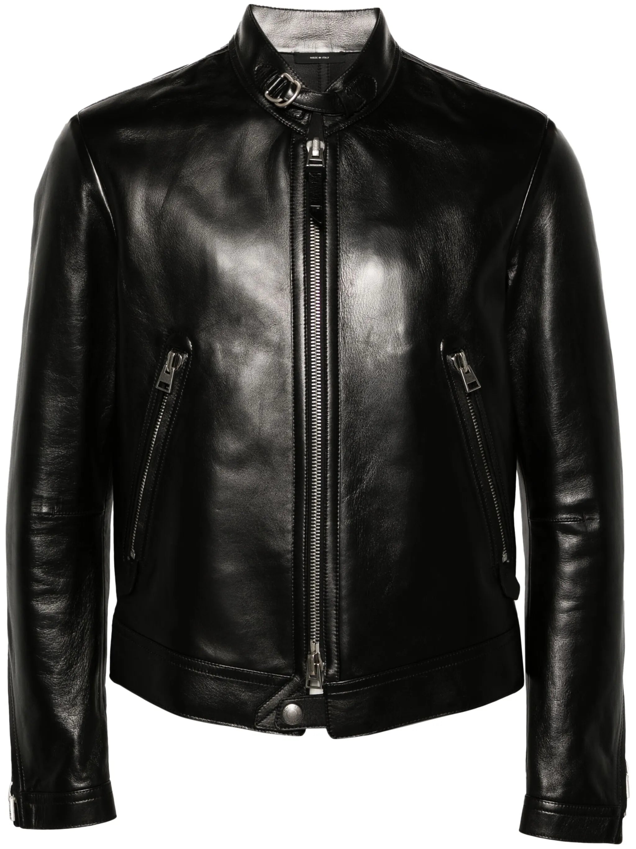 Café Racer leather biker jacket