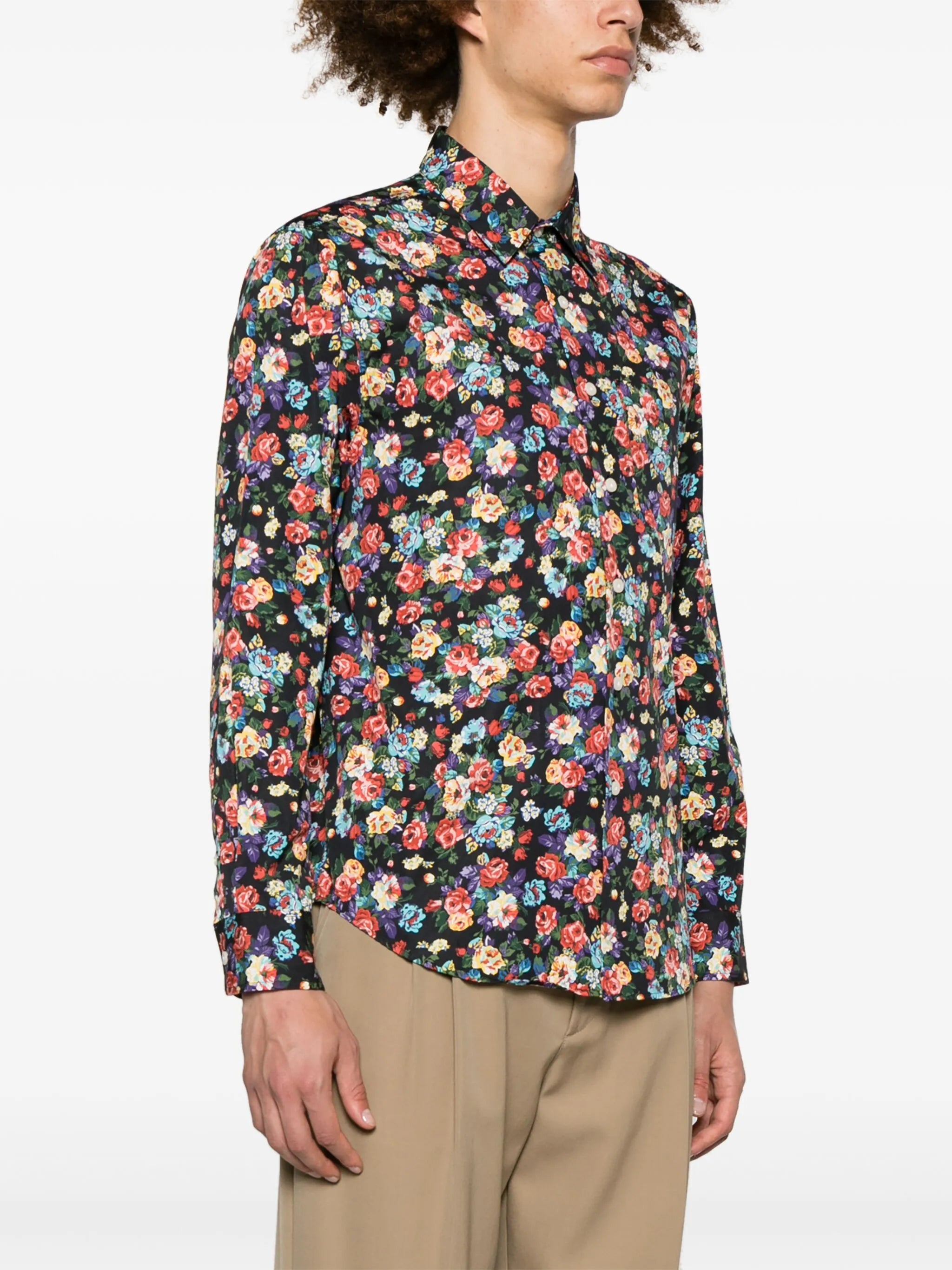 x The Cure floral-print cotton shirt