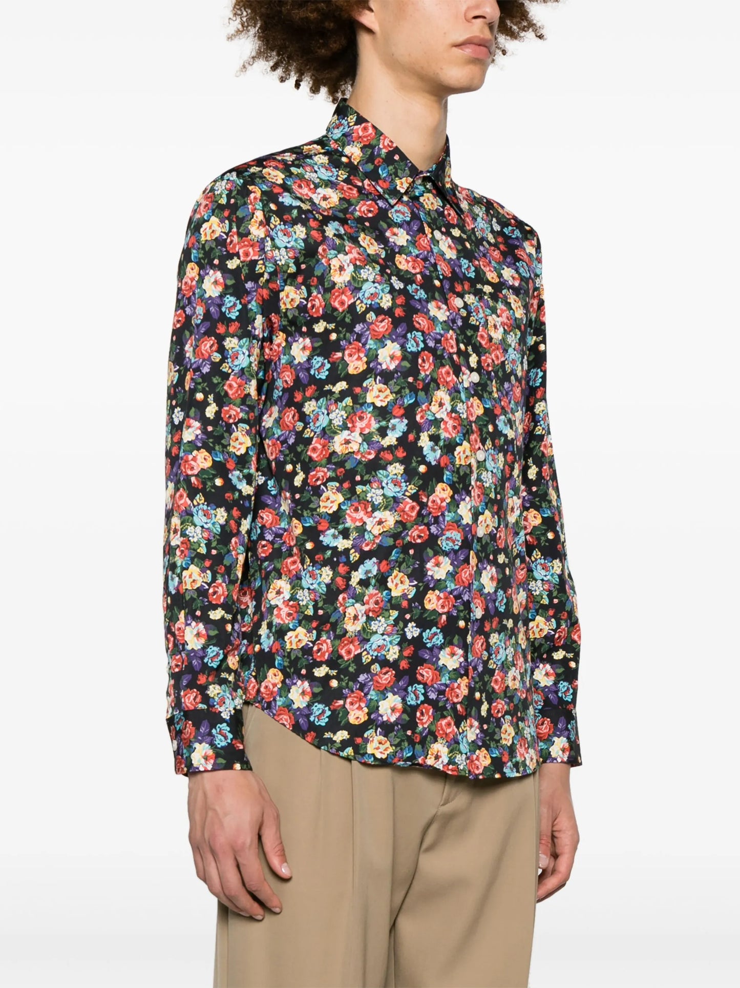 x The Cure floral-print cotton shirt