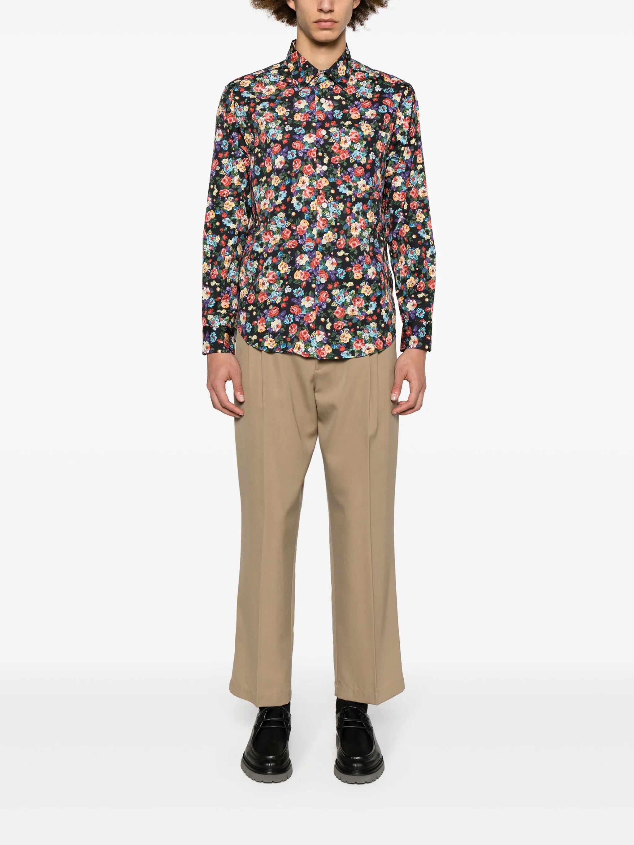 x The Cure floral-print cotton shirt