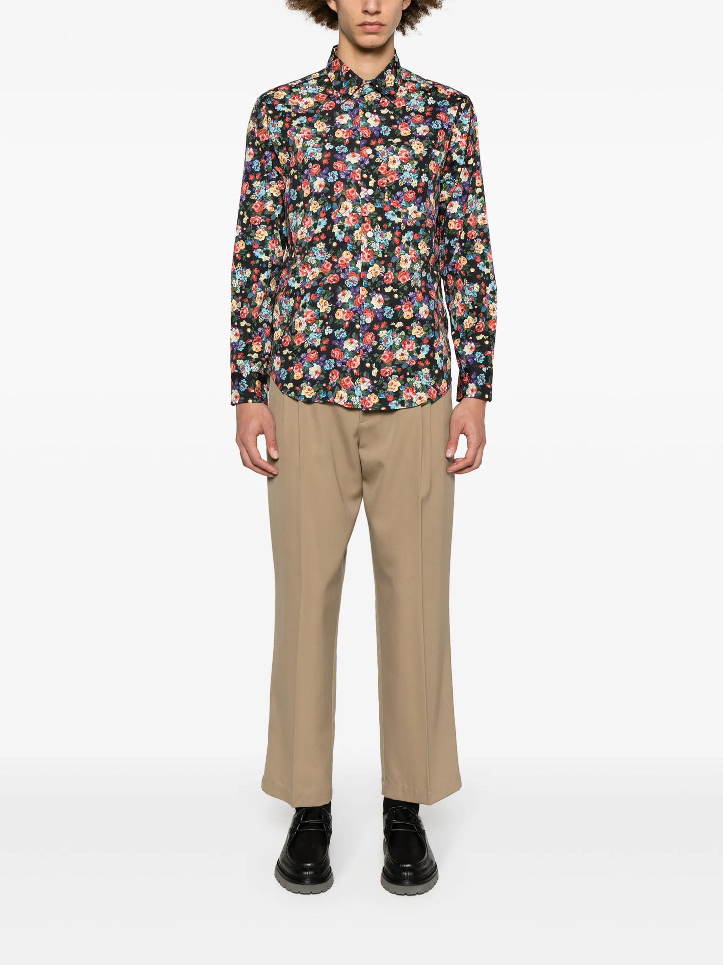 x The Cure floral-print cotton shirt