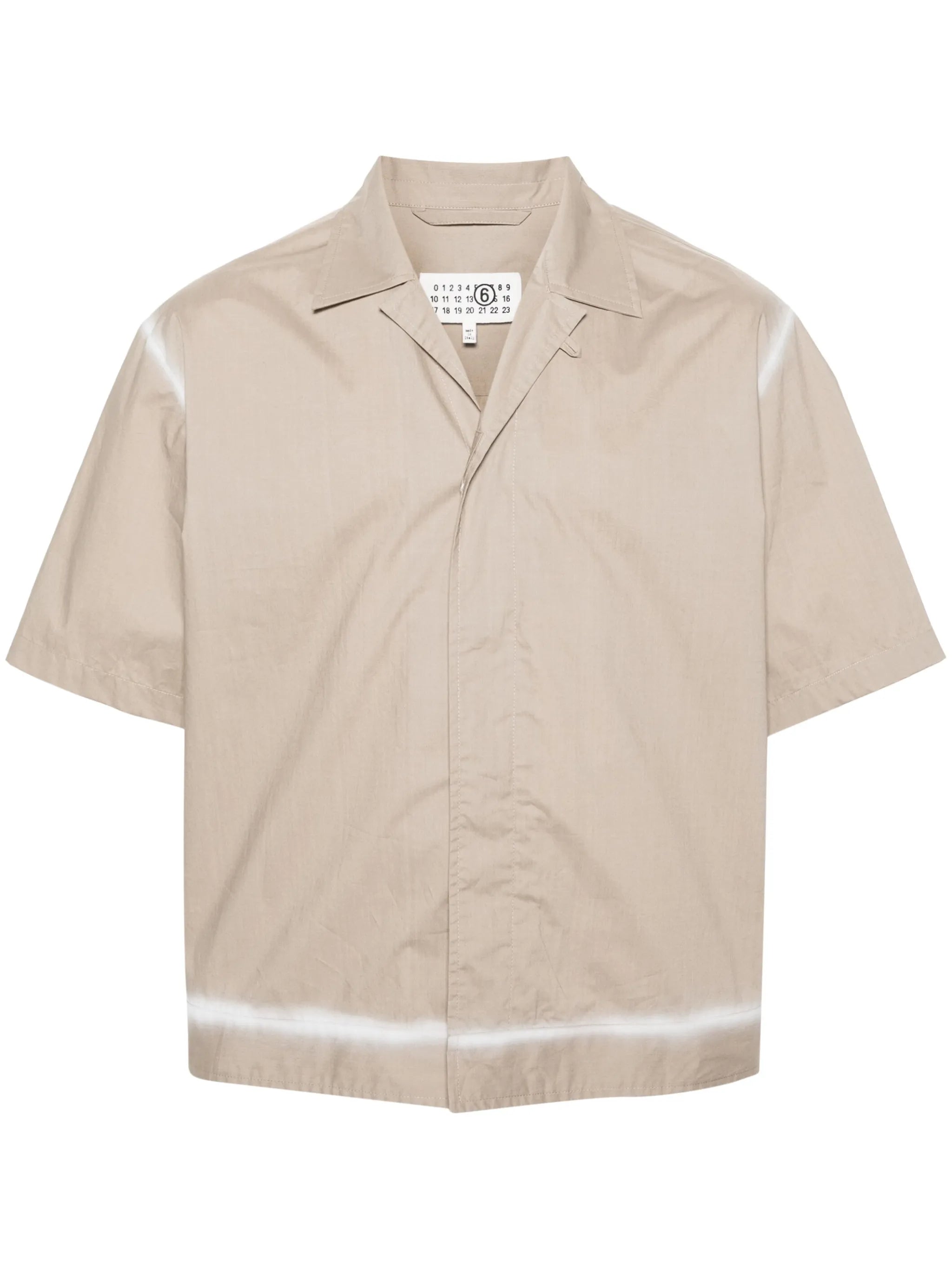 acid-wash cotton shirt