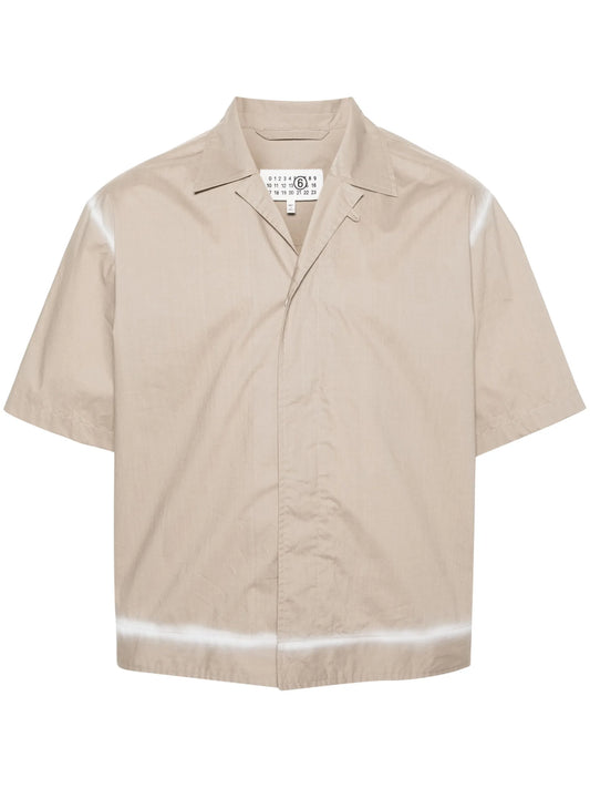 acid-wash cotton shirt
