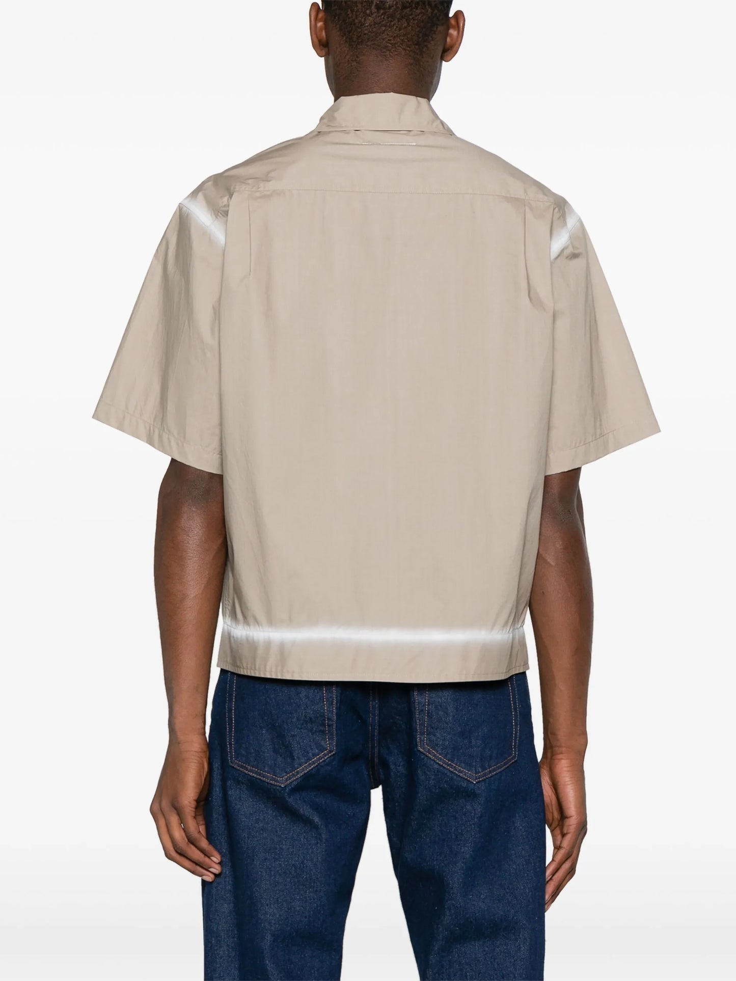 acid-wash cotton shirt