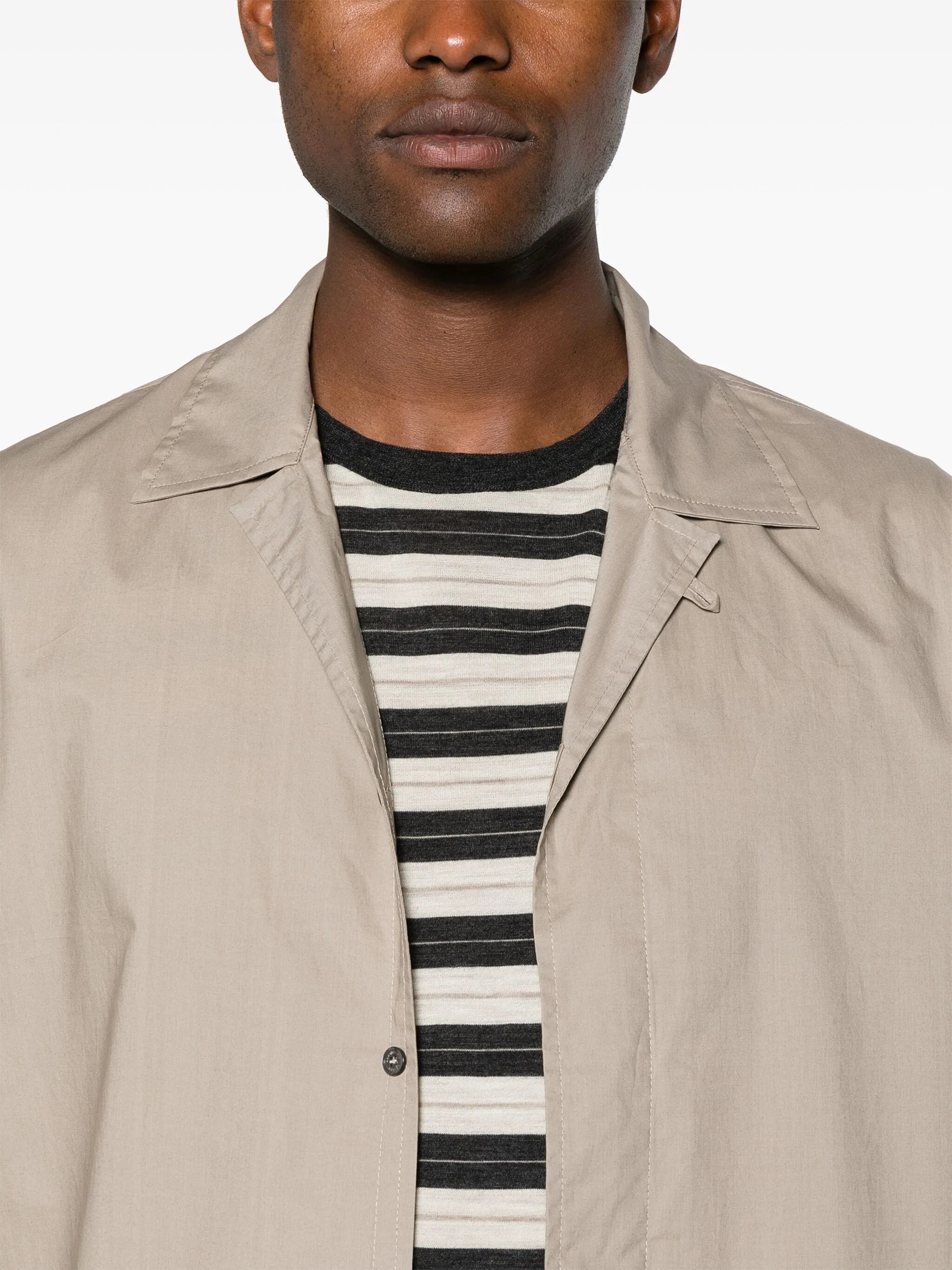 acid-wash cotton shirt
