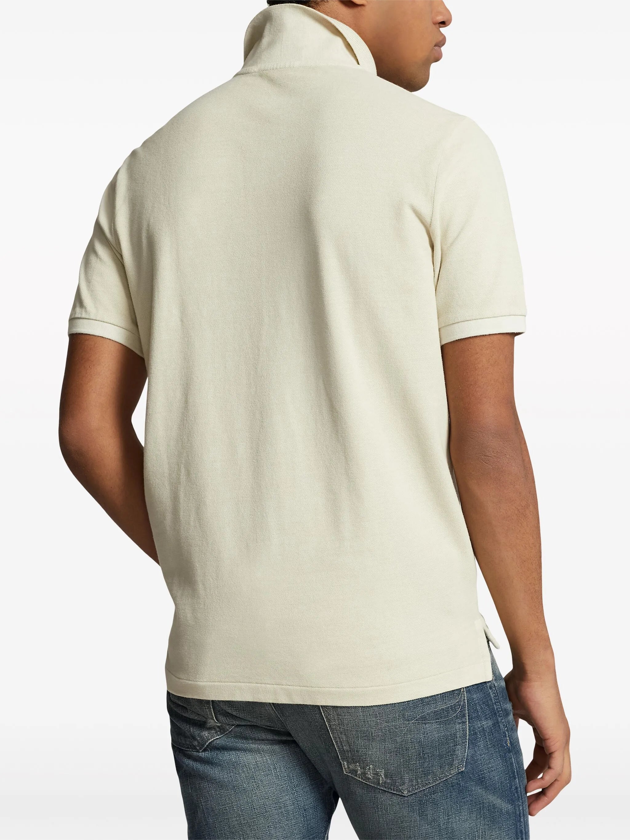 Polo Pony-embroidered cotton polo shirt