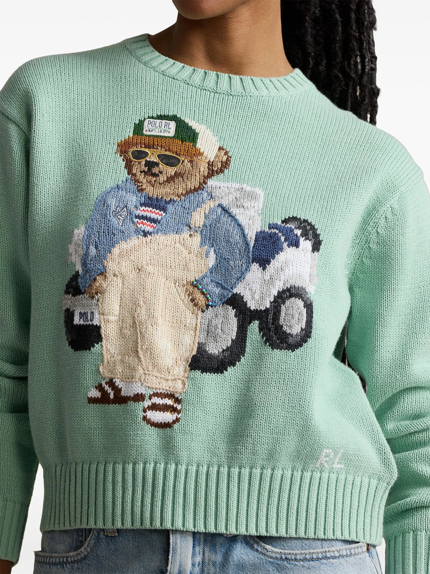 Polo Bear Cadet jacquard cotton jumper