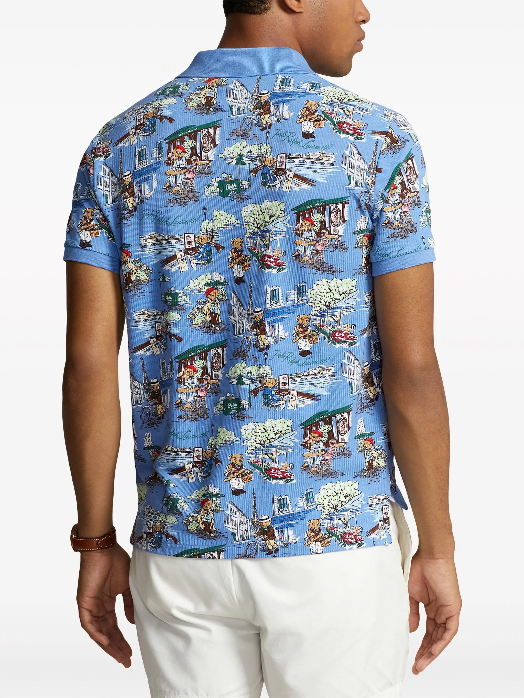 Polo Bear Paris cotton polo shirt