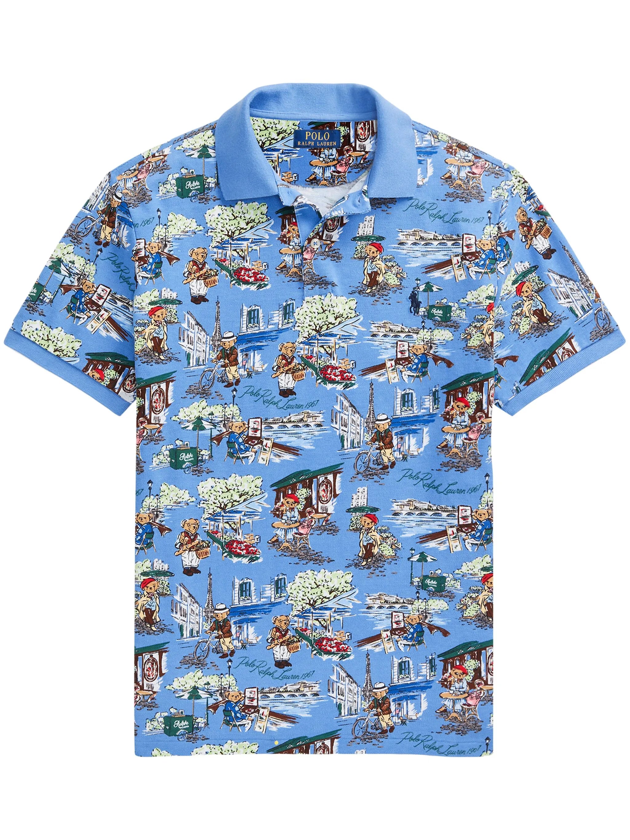 Polo Bear Paris cotton polo shirt