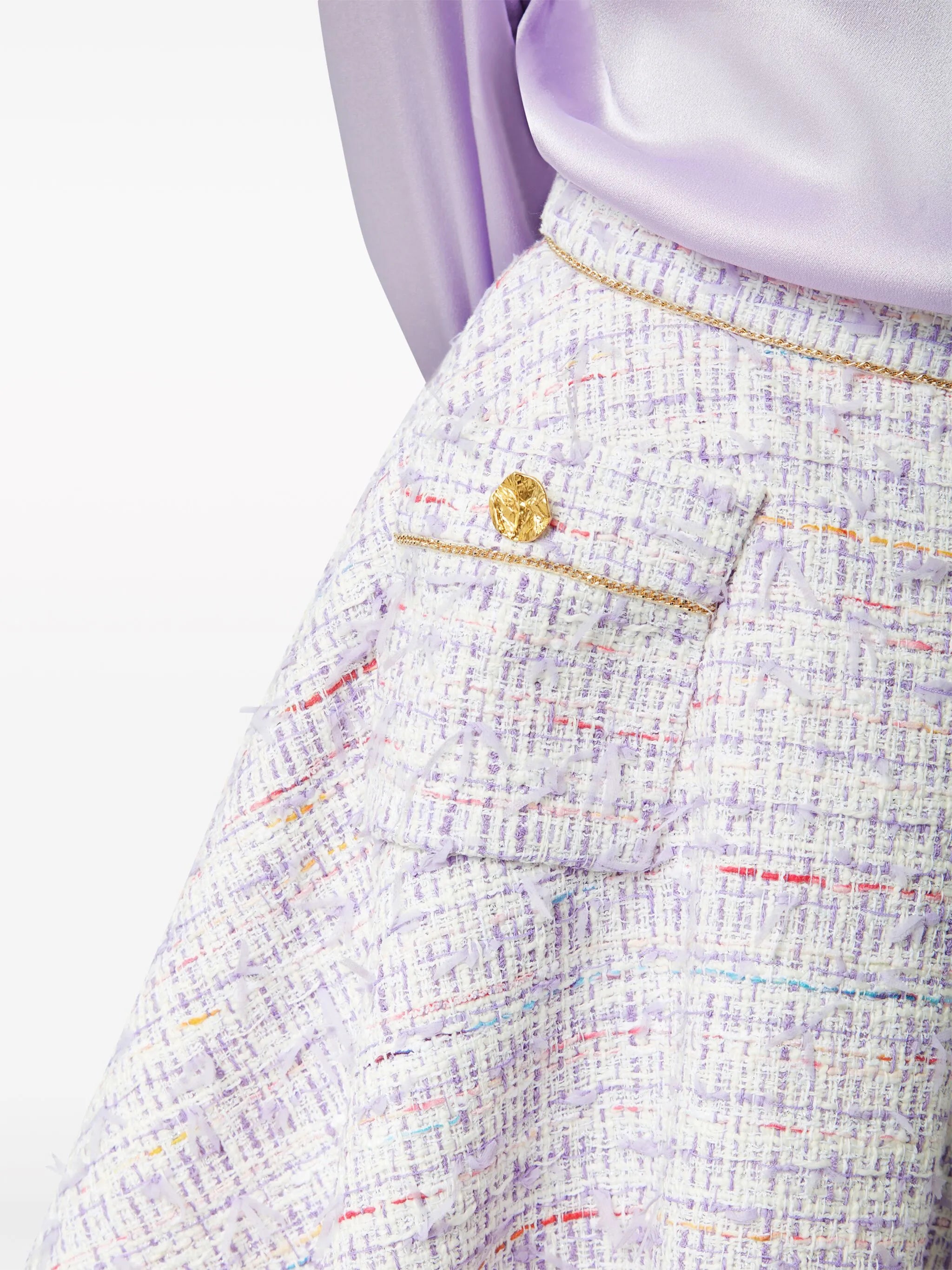 tweed skater miniskirt
