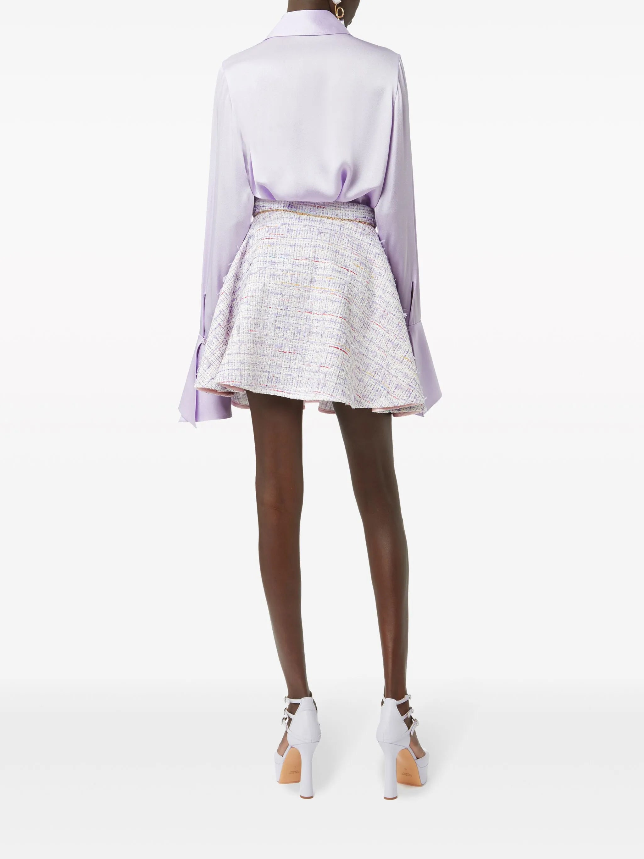 tweed skater miniskirt